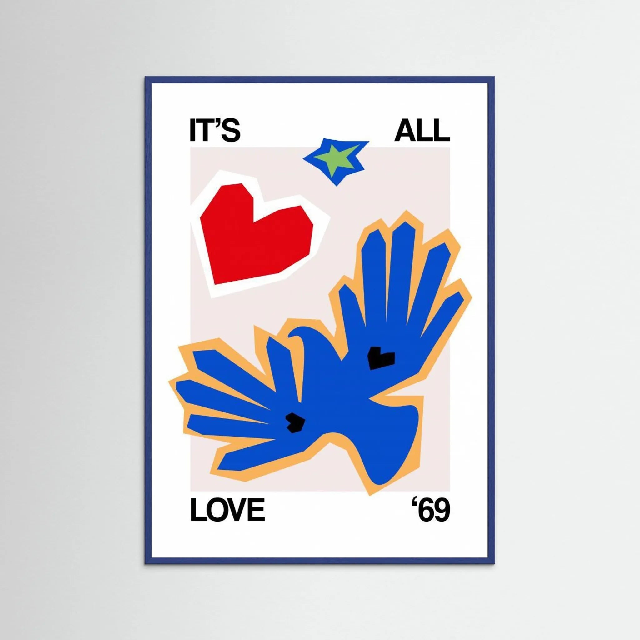 It's All Love '69 Bird Blue by Frances Collett