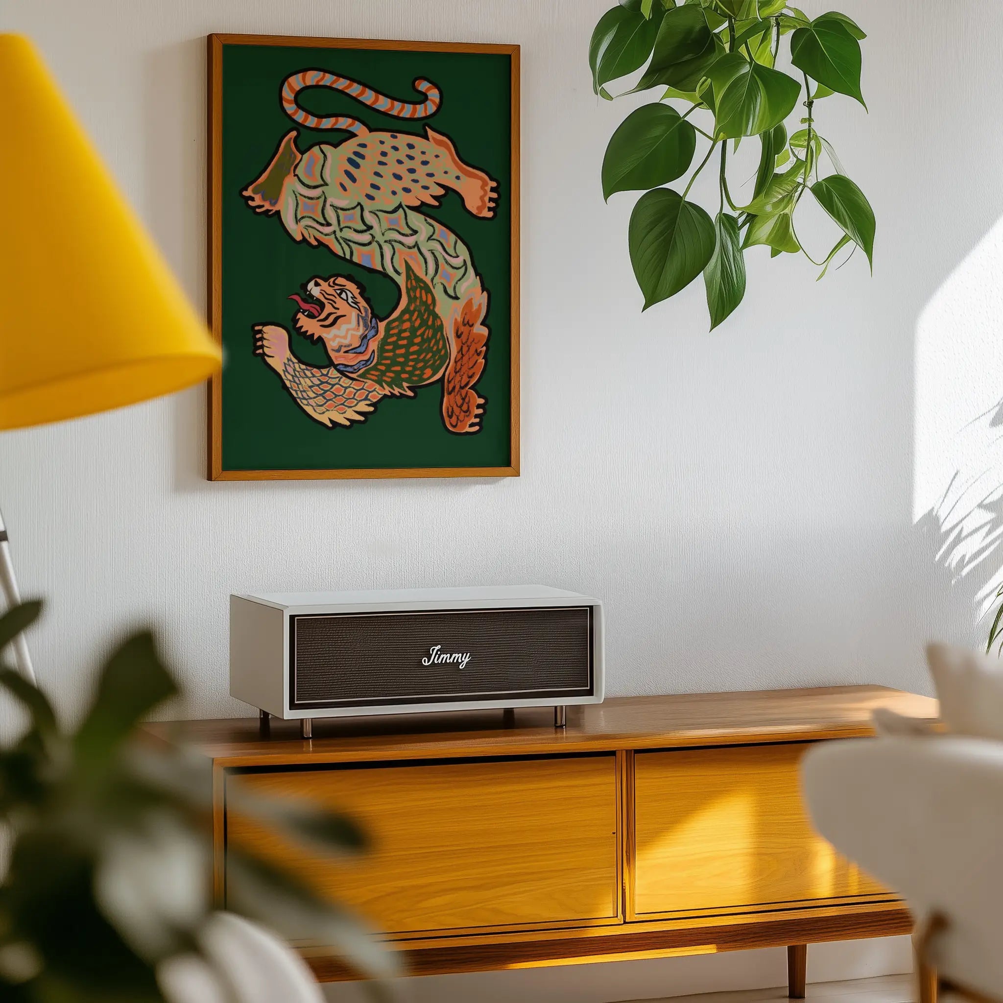 Poster-ASIANTIGER GREEN- Arty Gava- TADAM!-affiche-art-print- 21 x 29 cm / 8 x 11″ (A4) / No Frame-21 x 29 cm / 8 x 11″ (A4) / Black Wood-21 x 29 cm / 8 x 11″ (A4) / Blue Wood-21 x 29 cm / 8 x 11″ (A4) / Grey Wood-21 x 29 cm / 8 x 11″ (A4) / Green Wood