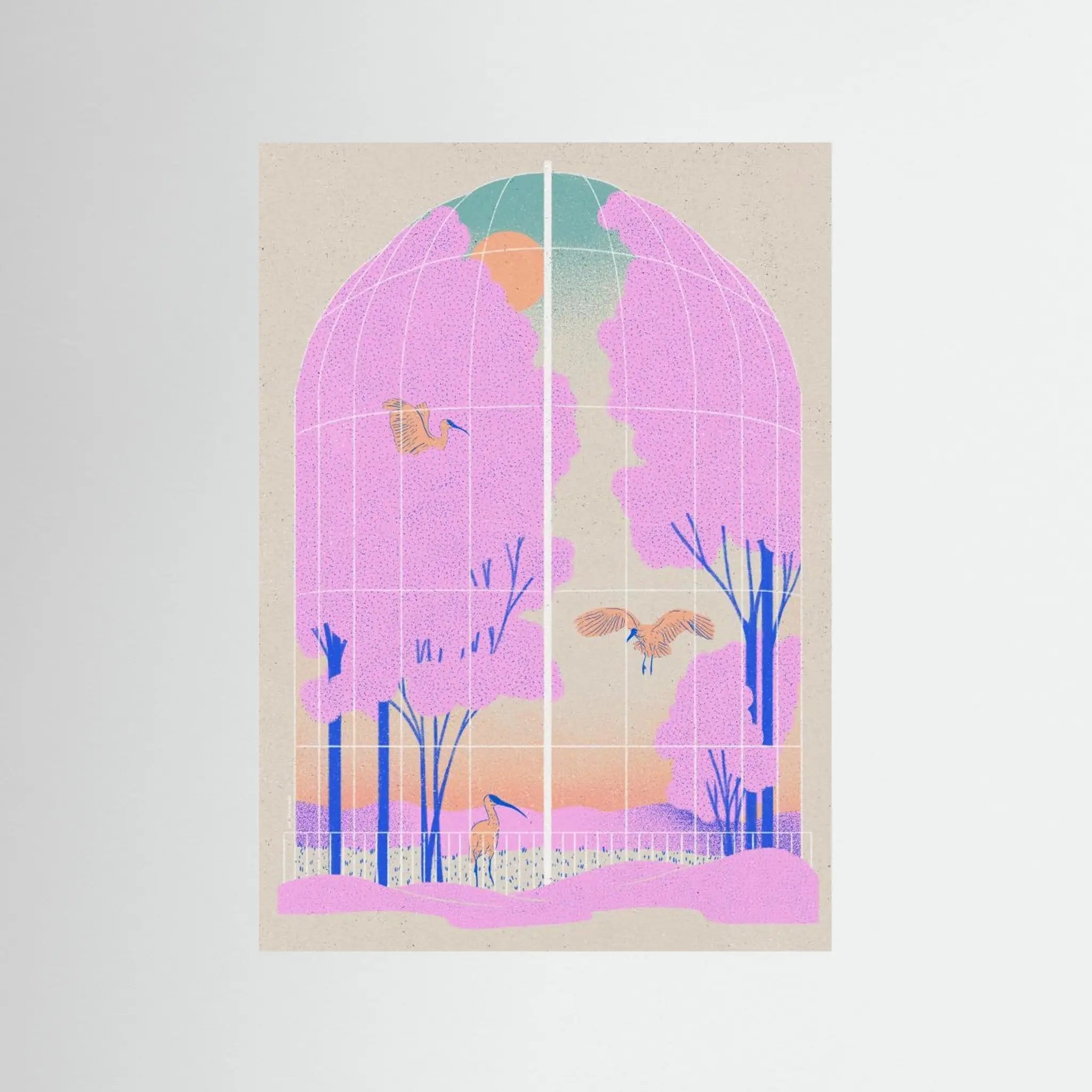 Poster-AVIARY- Ada Jarzebowska- TADAM!-affiche-art-print- 21 x 29 cm / 8 x 11″ (A4) / No Frame-21 x 29 cm / 8 x 11″ (A4) / Black Wood-21 x 29 cm / 8 x 11″ (A4) / Blue Wood-21 x 29 cm / 8 x 11″ (A4) / Grey Wood-21 x 29 cm / 8 x 11″ (A4) / Green Wood