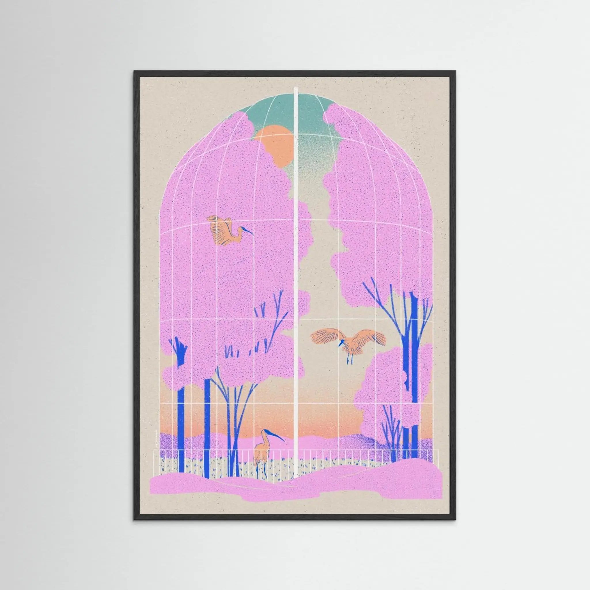 Poster-AVIARY- Ada Jarzebowska- TADAM!-affiche-art-print- 21 x 29 cm / 8 x 11″ (A4) / No Frame-21 x 29 cm / 8 x 11″ (A4) / Black Wood-21 x 29 cm / 8 x 11″ (A4) / Blue Wood-21 x 29 cm / 8 x 11″ (A4) / Grey Wood-21 x 29 cm / 8 x 11″ (A4) / Green Wood