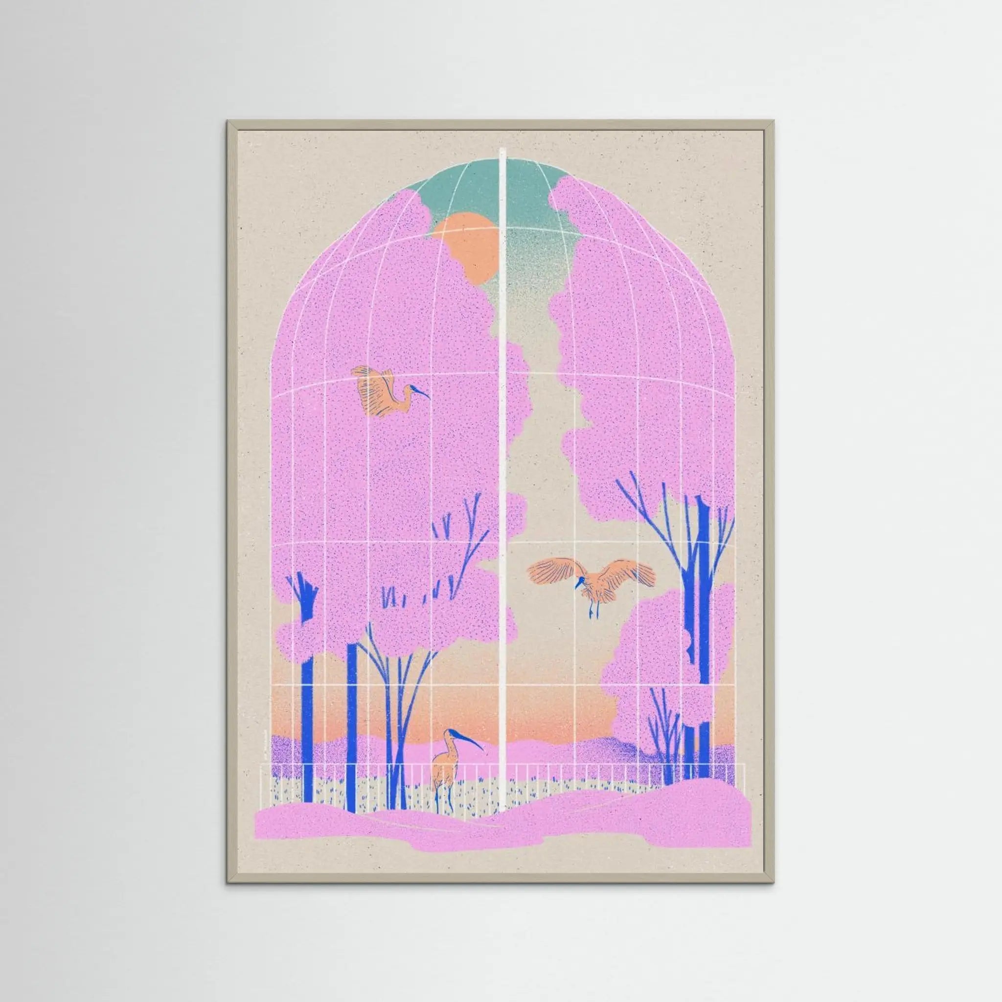 Poster-AVIARY- Ada Jarzebowska- TADAM!-affiche-art-print- 21 x 29 cm / 8 x 11″ (A4) / No Frame-21 x 29 cm / 8 x 11″ (A4) / Black Wood-21 x 29 cm / 8 x 11″ (A4) / Blue Wood-21 x 29 cm / 8 x 11″ (A4) / Grey Wood-21 x 29 cm / 8 x 11″ (A4) / Green Wood