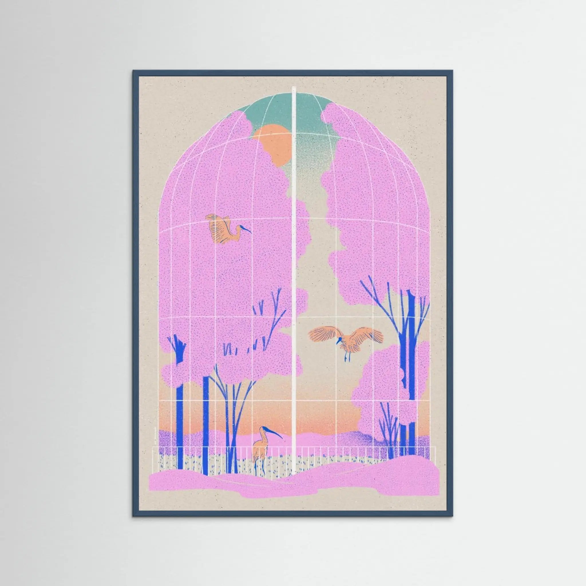 Poster-AVIARY- Ada Jarzebowska- TADAM!-affiche-art-print- 21 x 29 cm / 8 x 11″ (A4) / No Frame-21 x 29 cm / 8 x 11″ (A4) / Black Wood-21 x 29 cm / 8 x 11″ (A4) / Blue Wood-21 x 29 cm / 8 x 11″ (A4) / Grey Wood-21 x 29 cm / 8 x 11″ (A4) / Green Wood