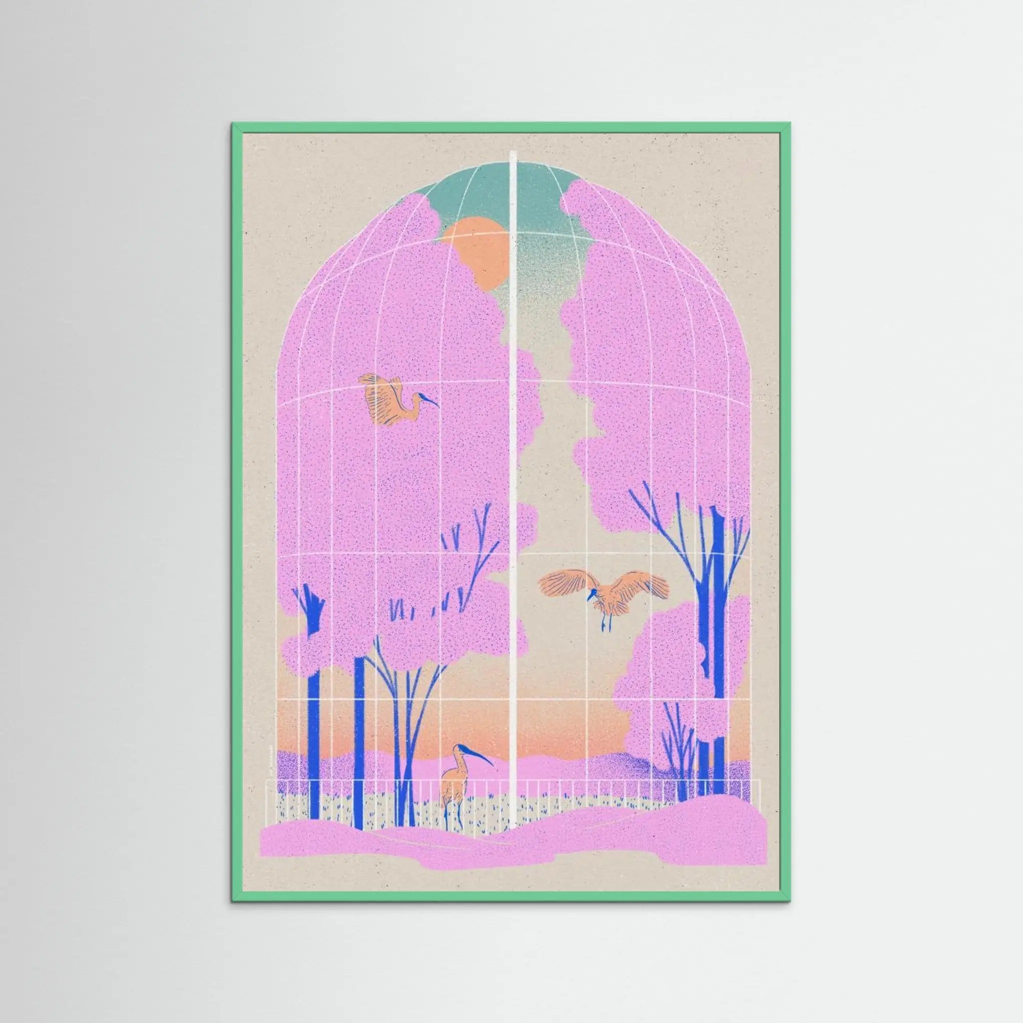 Poster-AVIARY- Ada Jarzebowska- TADAM!-affiche-art-print- 21 x 29 cm / 8 x 11″ (A4) / No Frame-21 x 29 cm / 8 x 11″ (A4) / Black Wood-21 x 29 cm / 8 x 11″ (A4) / Blue Wood-21 x 29 cm / 8 x 11″ (A4) / Grey Wood-21 x 29 cm / 8 x 11″ (A4) / Green Wood