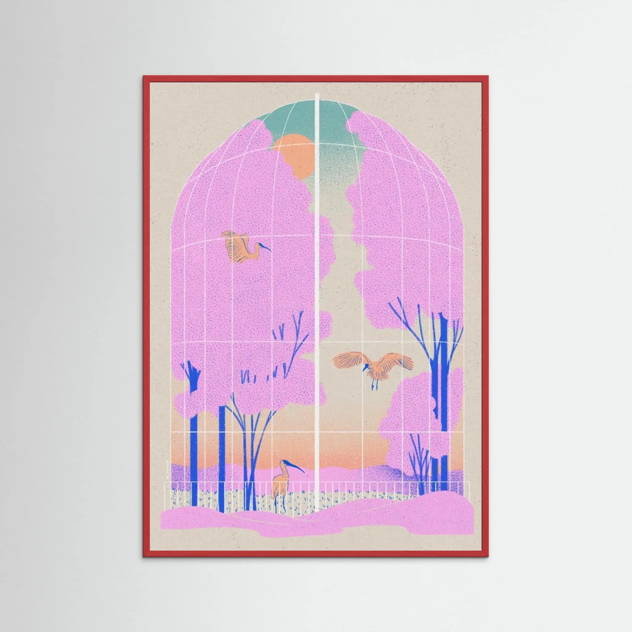 Poster-AVIARY- Ada Jarzebowska- TADAM!-affiche-art-print- 21 x 29 cm / 8 x 11″ (A4) / No Frame-21 x 29 cm / 8 x 11″ (A4) / Black Wood-21 x 29 cm / 8 x 11″ (A4) / Blue Wood-21 x 29 cm / 8 x 11″ (A4) / Grey Wood-21 x 29 cm / 8 x 11″ (A4) / Green Wood