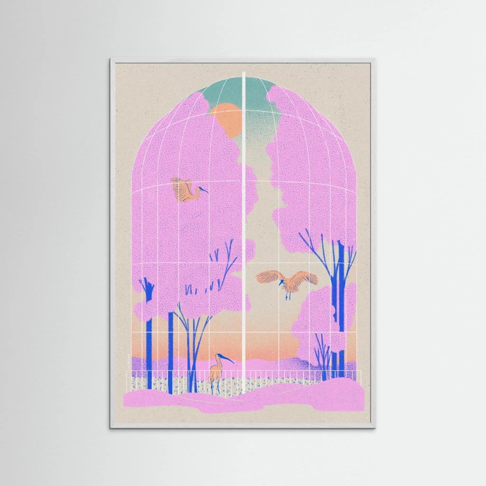 Poster-AVIARY- Ada Jarzebowska- TADAM!-affiche-art-print- 21 x 29 cm / 8 x 11″ (A4) / No Frame-21 x 29 cm / 8 x 11″ (A4) / Black Wood-21 x 29 cm / 8 x 11″ (A4) / Blue Wood-21 x 29 cm / 8 x 11″ (A4) / Grey Wood-21 x 29 cm / 8 x 11″ (A4) / Green Wood