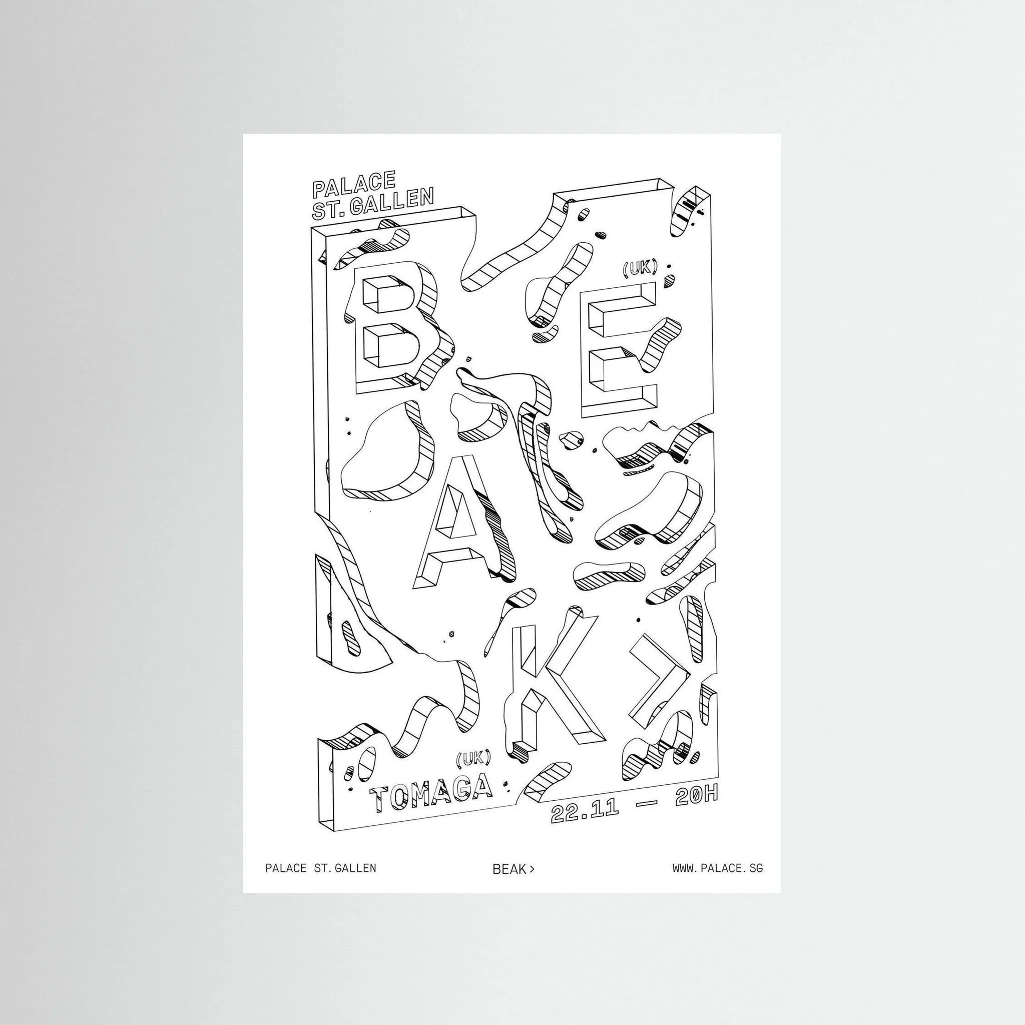 Poster-BEAK- Jérôme Bizien- TADAM!-affiche-art-print- 21 x 29 cm / 8 x 11″ (A4) / No Frame-21 x 29 cm / 8 x 11″ (A4) / Black Wood-21 x 29 cm / 8 x 11″ (A4) / Blue Wood-21 x 29 cm / 8 x 11″ (A4) / Grey Wood-21 x 29 cm / 8 x 11″ (A4) / Green Wood