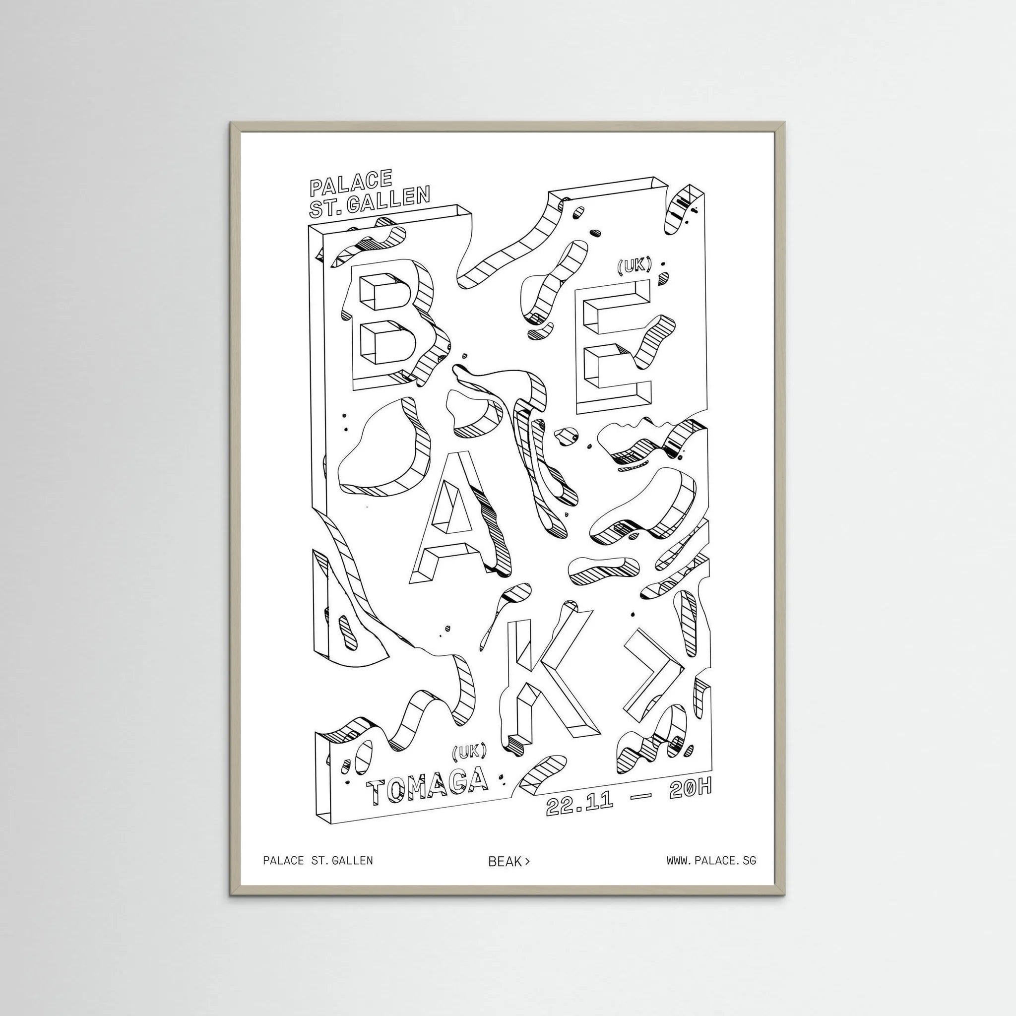 Poster-BEAK- Jérôme Bizien- TADAM!-affiche-art-print- 21 x 29 cm / 8 x 11″ (A4) / No Frame-21 x 29 cm / 8 x 11″ (A4) / Black Wood-21 x 29 cm / 8 x 11″ (A4) / Blue Wood-21 x 29 cm / 8 x 11″ (A4) / Grey Wood-21 x 29 cm / 8 x 11″ (A4) / Green Wood