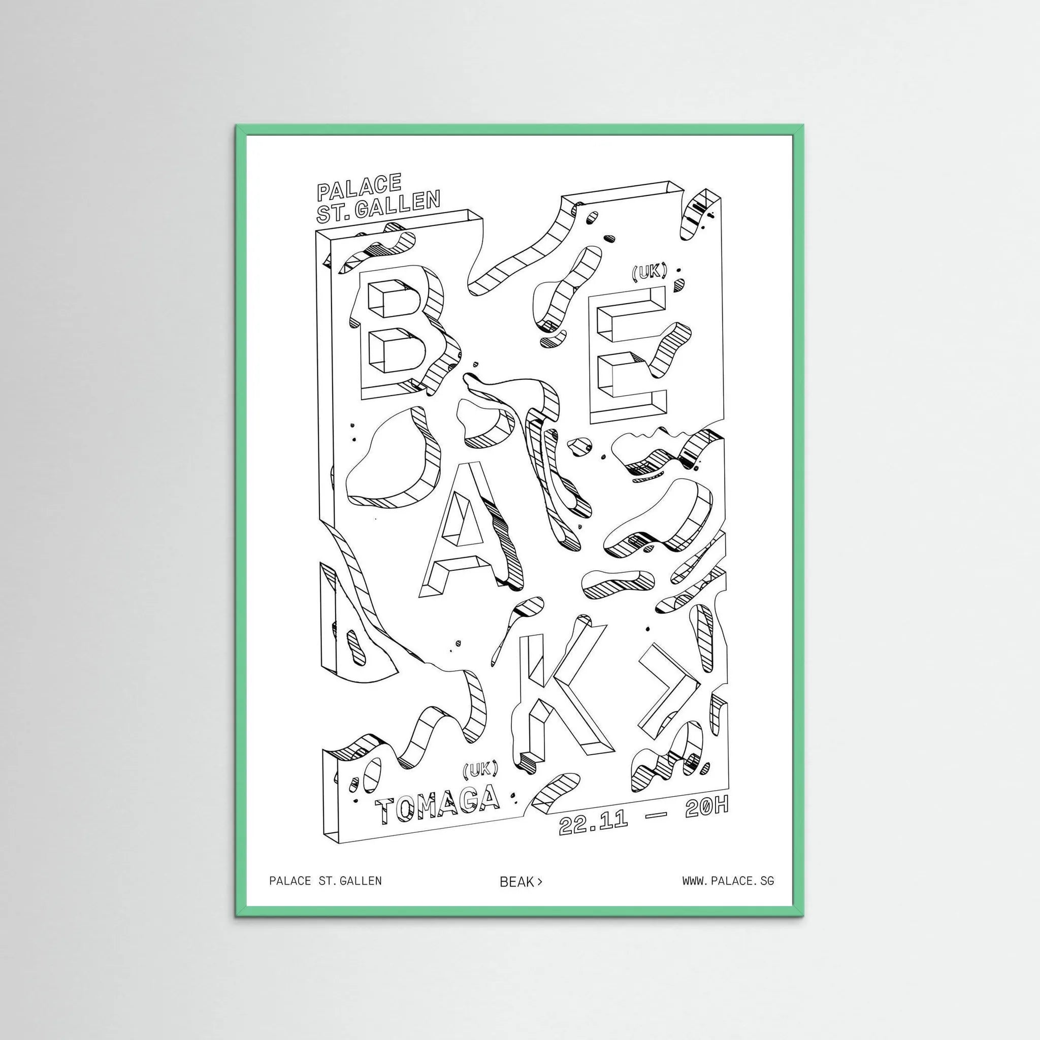 Poster-BEAK- Jérôme Bizien- TADAM!-affiche-art-print- 21 x 29 cm / 8 x 11″ (A4) / No Frame-21 x 29 cm / 8 x 11″ (A4) / Black Wood-21 x 29 cm / 8 x 11″ (A4) / Blue Wood-21 x 29 cm / 8 x 11″ (A4) / Grey Wood-21 x 29 cm / 8 x 11″ (A4) / Green Wood