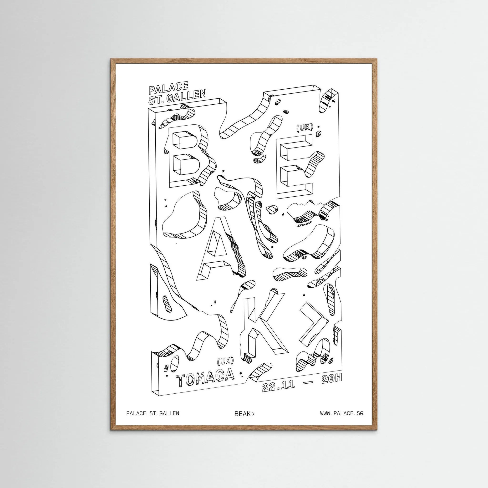 Poster-BEAK- Jérôme Bizien- TADAM!-affiche-art-print- 21 x 29 cm / 8 x 11″ (A4) / No Frame-21 x 29 cm / 8 x 11″ (A4) / Black Wood-21 x 29 cm / 8 x 11″ (A4) / Blue Wood-21 x 29 cm / 8 x 11″ (A4) / Grey Wood-21 x 29 cm / 8 x 11″ (A4) / Green Wood