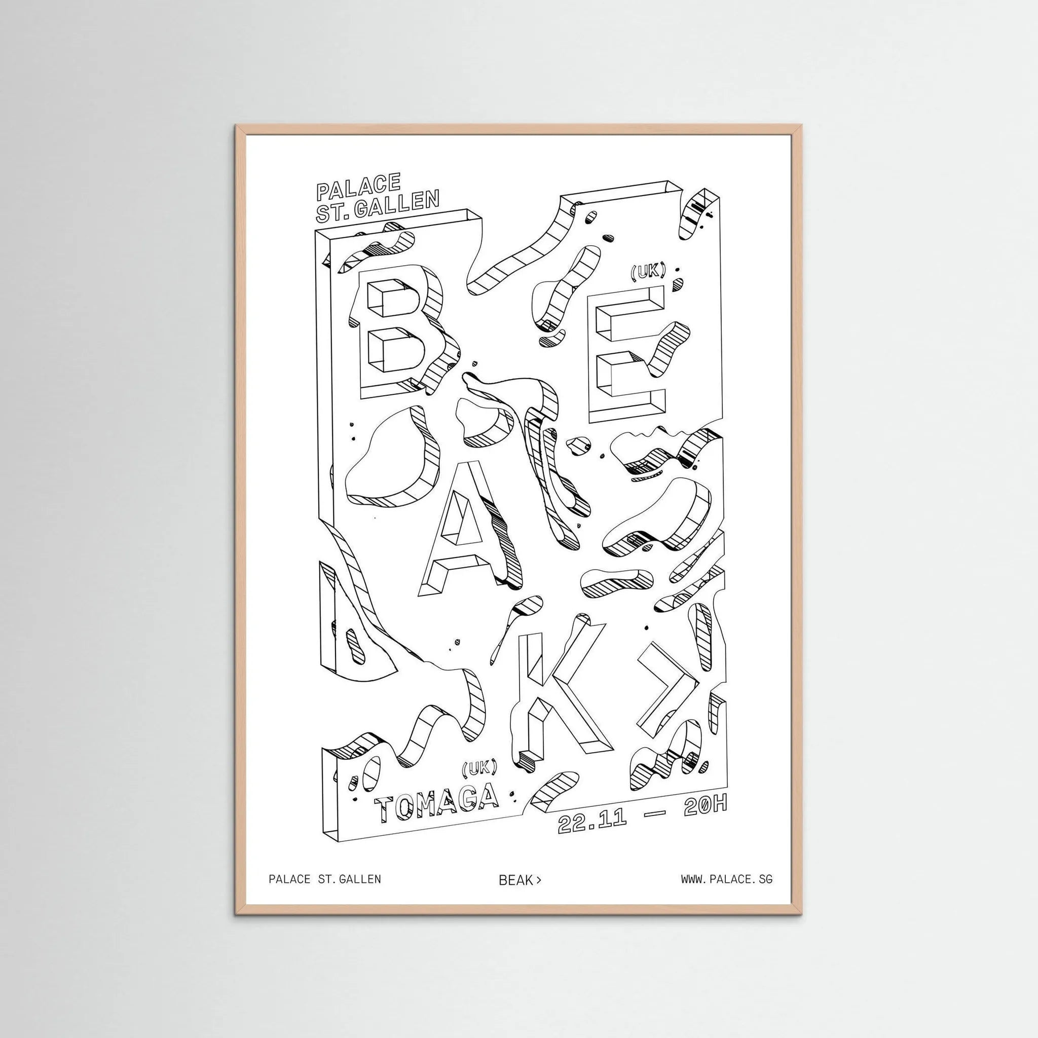 Poster-BEAK- Jérôme Bizien- TADAM!-affiche-art-print- 21 x 29 cm / 8 x 11″ (A4) / No Frame-21 x 29 cm / 8 x 11″ (A4) / Black Wood-21 x 29 cm / 8 x 11″ (A4) / Blue Wood-21 x 29 cm / 8 x 11″ (A4) / Grey Wood-21 x 29 cm / 8 x 11″ (A4) / Green Wood