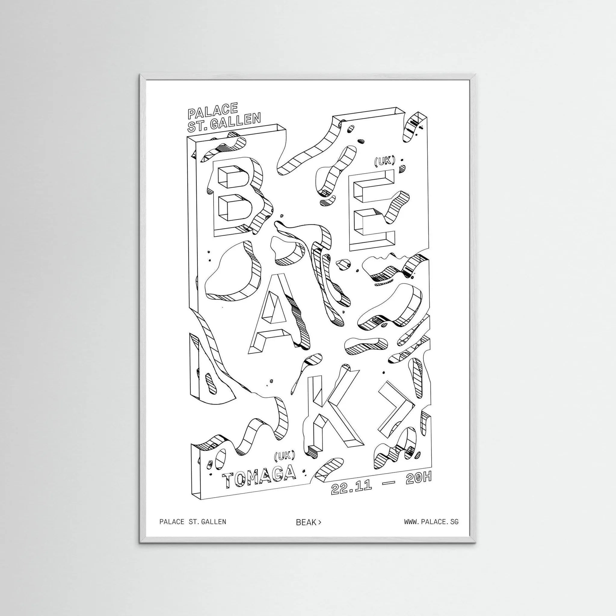 Poster-BEAK- Jérôme Bizien- TADAM!-affiche-art-print- 21 x 29 cm / 8 x 11″ (A4) / No Frame-21 x 29 cm / 8 x 11″ (A4) / Black Wood-21 x 29 cm / 8 x 11″ (A4) / Blue Wood-21 x 29 cm / 8 x 11″ (A4) / Grey Wood-21 x 29 cm / 8 x 11″ (A4) / Green Wood