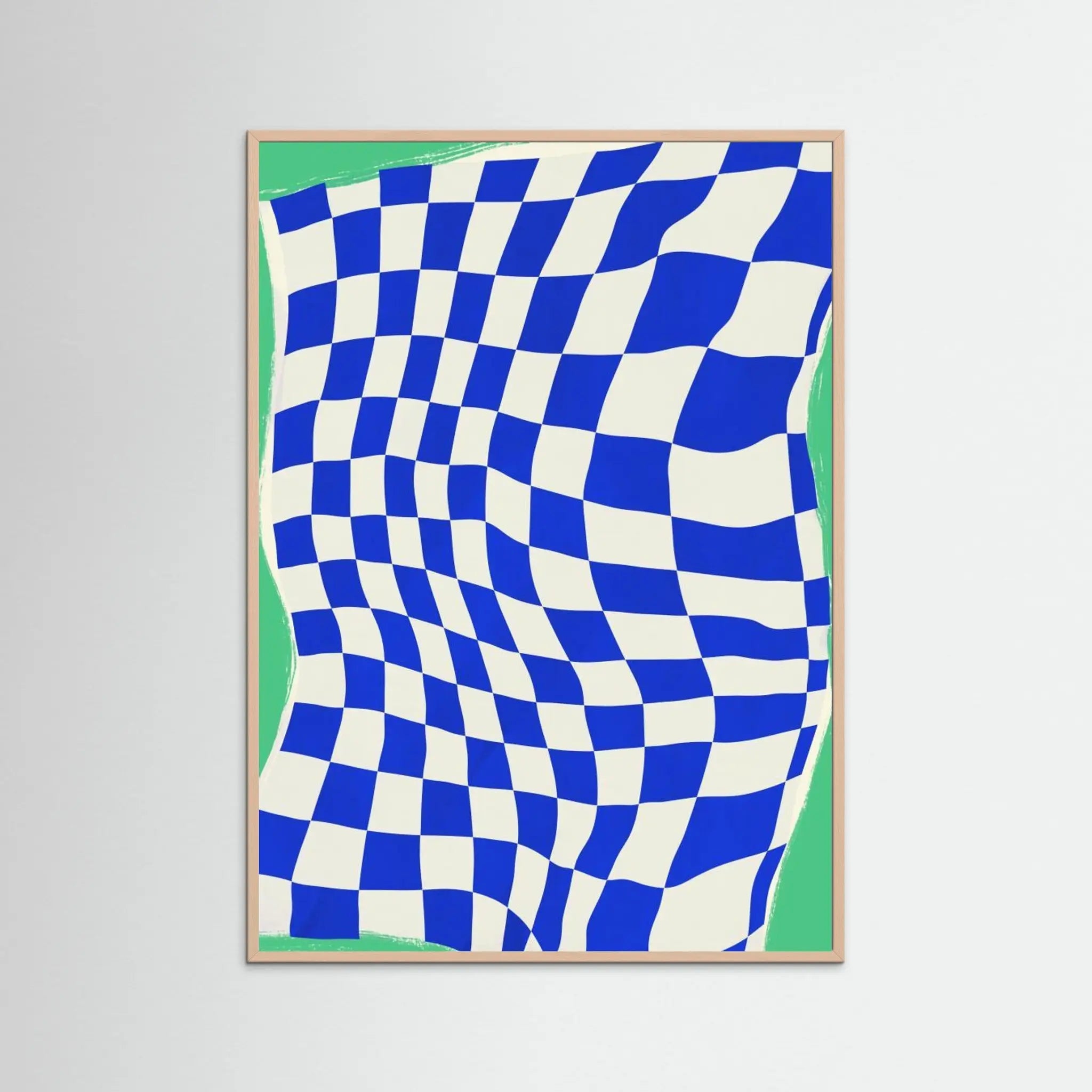 Poster-BLUE CHECKER CLOTH- Little Dean- TADAM!-affiche-art-print- 21 x 29 cm / 8 x 11″ (A4) / No Frame-21 x 29 cm / 8 x 11″ (A4) / Black Wood-21 x 29 cm / 8 x 11″ (A4) / Blue Wood-21 x 29 cm / 8 x 11″ (A4) / Grey Wood-21 x 29 cm / 8 x 11″ (A4) / Green Wood