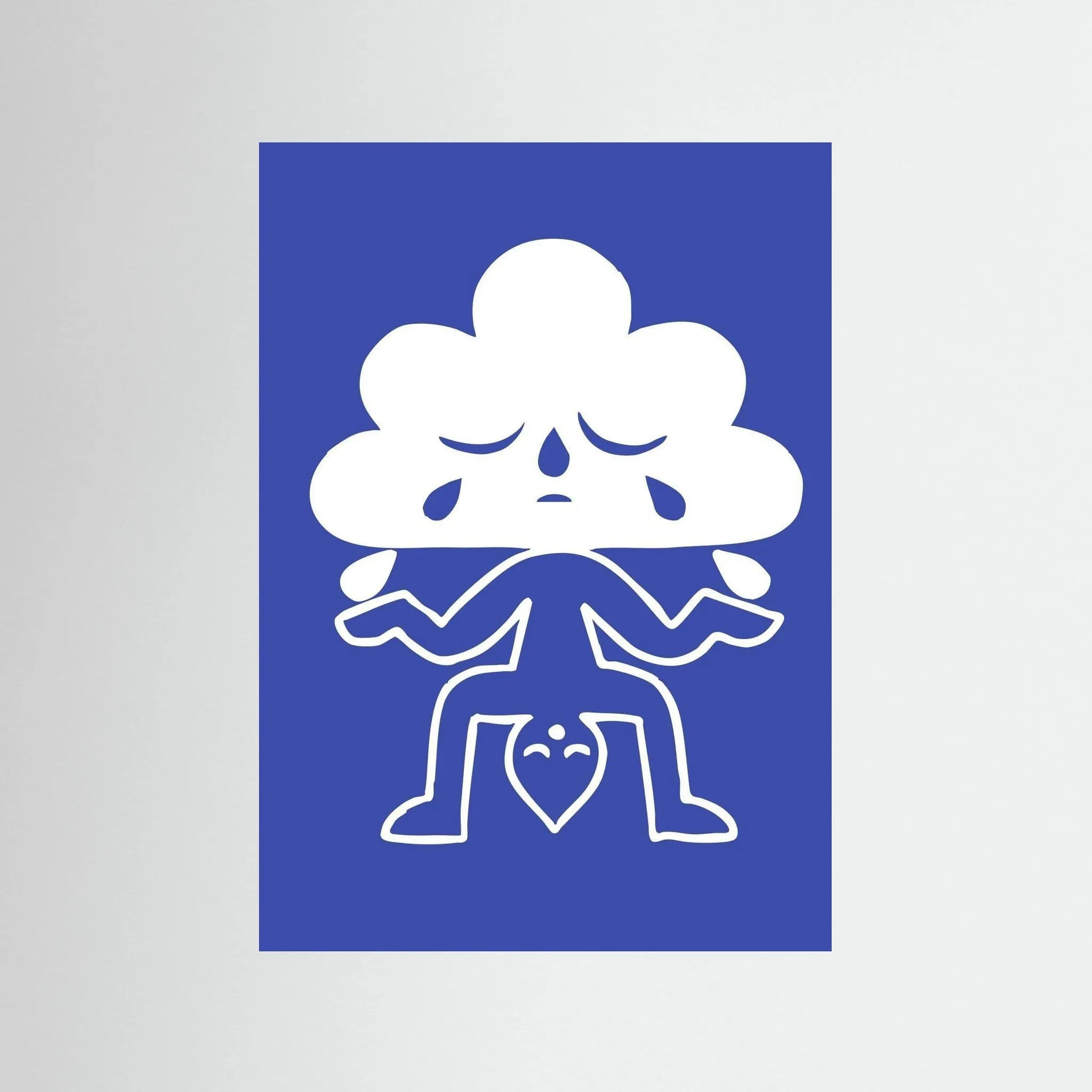 Poster-CLOUDY- Eric Schwarz- TADAM!-affiche-art-print- 21 x 29 cm / 8 x 11″ (A4) / No Frame-21 x 29 cm / 8 x 11″ (A4) / Black Wood-21 x 29 cm / 8 x 11″ (A4) / Blue Wood-21 x 29 cm / 8 x 11″ (A4) / Grey Wood-21 x 29 cm / 8 x 11″ (A4) / Green Wood