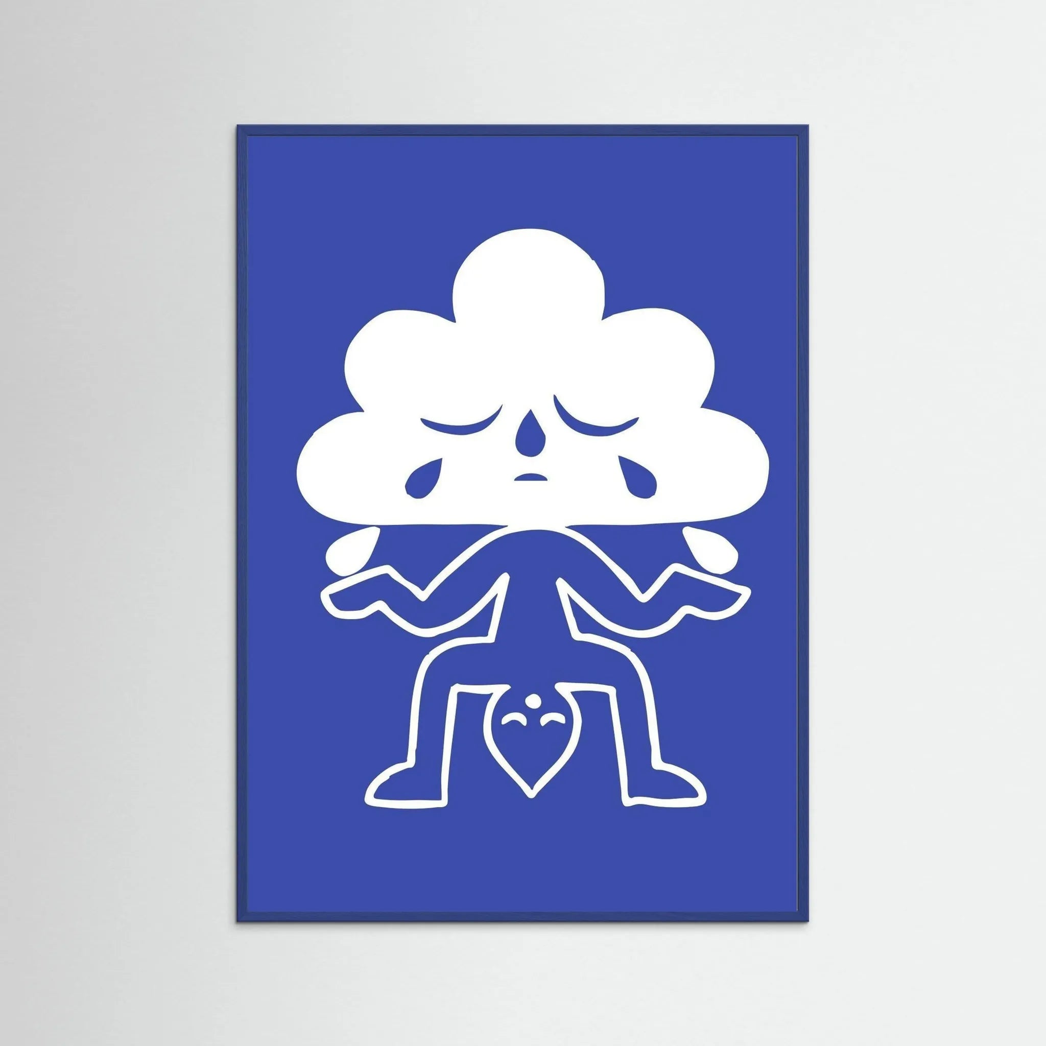 Poster-CLOUDY- Eric Schwarz- TADAM!-affiche-art-print- 21 x 29 cm / 8 x 11″ (A4) / No Frame-21 x 29 cm / 8 x 11″ (A4) / Black Wood-21 x 29 cm / 8 x 11″ (A4) / Blue Wood-21 x 29 cm / 8 x 11″ (A4) / Grey Wood-21 x 29 cm / 8 x 11″ (A4) / Green Wood