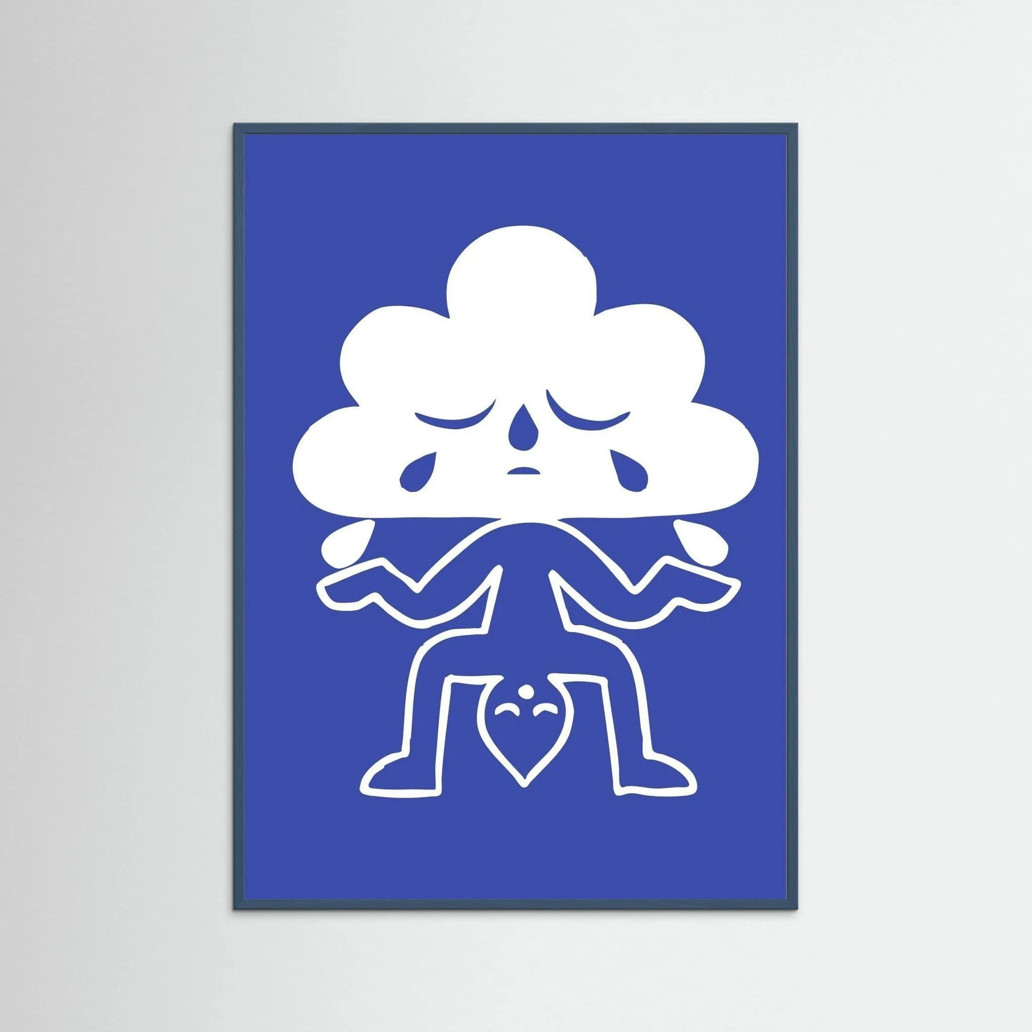 Poster-CLOUDY- Eric Schwarz- TADAM!-affiche-art-print- 21 x 29 cm / 8 x 11″ (A4) / No Frame-21 x 29 cm / 8 x 11″ (A4) / Black Wood-21 x 29 cm / 8 x 11″ (A4) / Blue Wood-21 x 29 cm / 8 x 11″ (A4) / Grey Wood-21 x 29 cm / 8 x 11″ (A4) / Green Wood