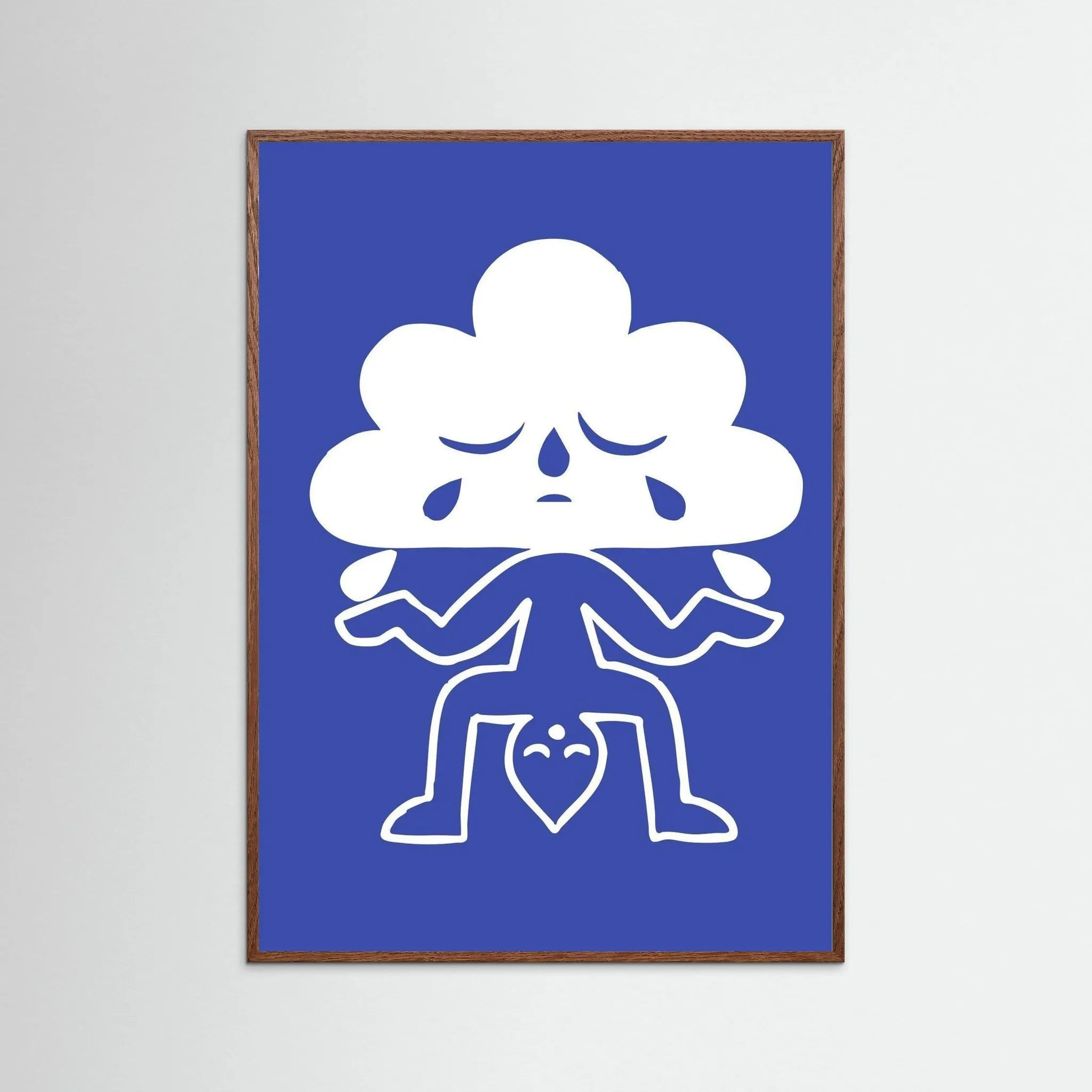 Poster-CLOUDY- Eric Schwarz- TADAM!-affiche-art-print- 21 x 29 cm / 8 x 11″ (A4) / No Frame-21 x 29 cm / 8 x 11″ (A4) / Black Wood-21 x 29 cm / 8 x 11″ (A4) / Blue Wood-21 x 29 cm / 8 x 11″ (A4) / Grey Wood-21 x 29 cm / 8 x 11″ (A4) / Green Wood