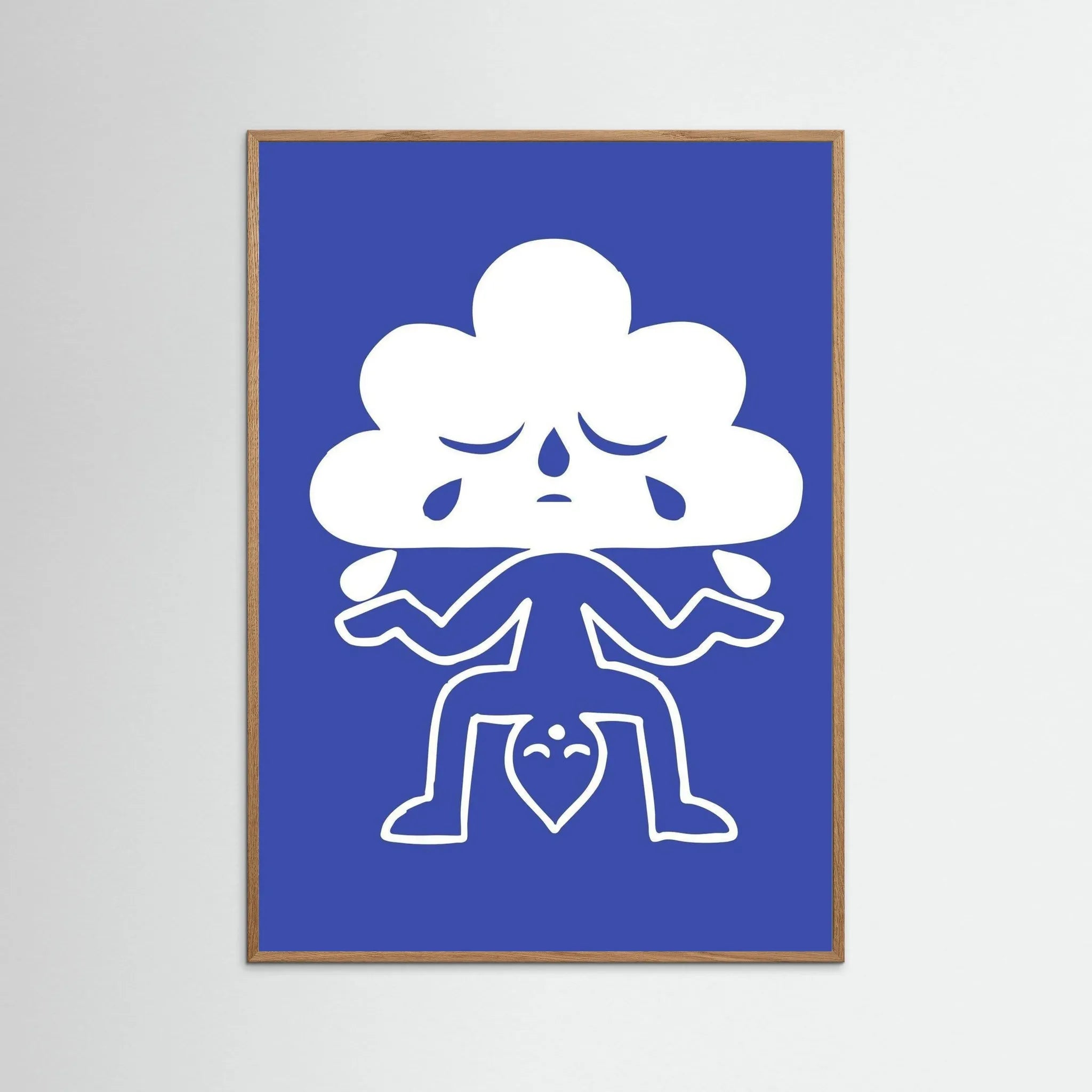 Poster-CLOUDY- Eric Schwarz- TADAM!-affiche-art-print- 21 x 29 cm / 8 x 11″ (A4) / No Frame-21 x 29 cm / 8 x 11″ (A4) / Black Wood-21 x 29 cm / 8 x 11″ (A4) / Blue Wood-21 x 29 cm / 8 x 11″ (A4) / Grey Wood-21 x 29 cm / 8 x 11″ (A4) / Green Wood