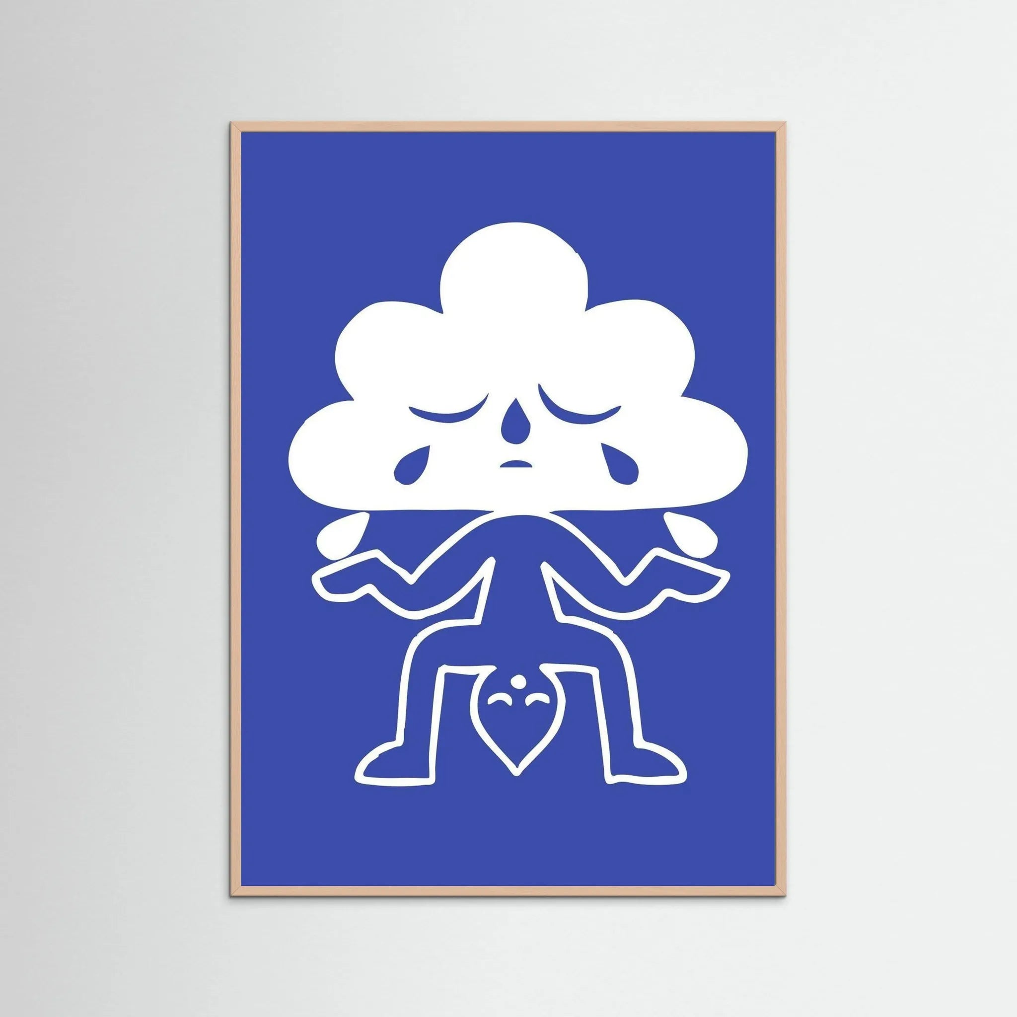 Poster-CLOUDY- Eric Schwarz- TADAM!-affiche-art-print- 21 x 29 cm / 8 x 11″ (A4) / No Frame-21 x 29 cm / 8 x 11″ (A4) / Black Wood-21 x 29 cm / 8 x 11″ (A4) / Blue Wood-21 x 29 cm / 8 x 11″ (A4) / Grey Wood-21 x 29 cm / 8 x 11″ (A4) / Green Wood