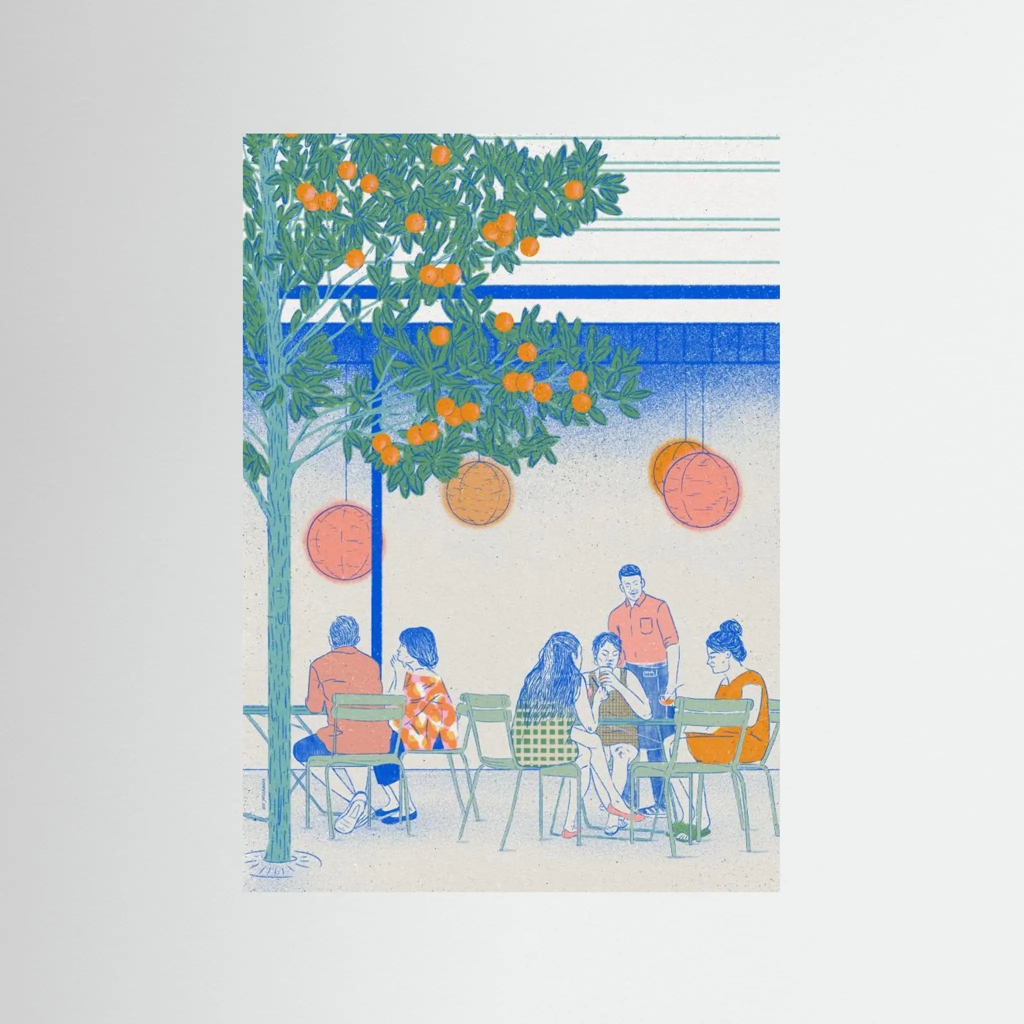 Poster-EL RAVAL- Ada Jarzebowska- TADAM!-affiche-art-print- 21 x 29 cm / 8 x 11″ (A4) / No Frame-21 x 29 cm / 8 x 11″ (A4) / Black Wood-21 x 29 cm / 8 x 11″ (A4) / Blue Wood-21 x 29 cm / 8 x 11″ (A4) / Grey Wood-21 x 29 cm / 8 x 11″ (A4) / Green Wood