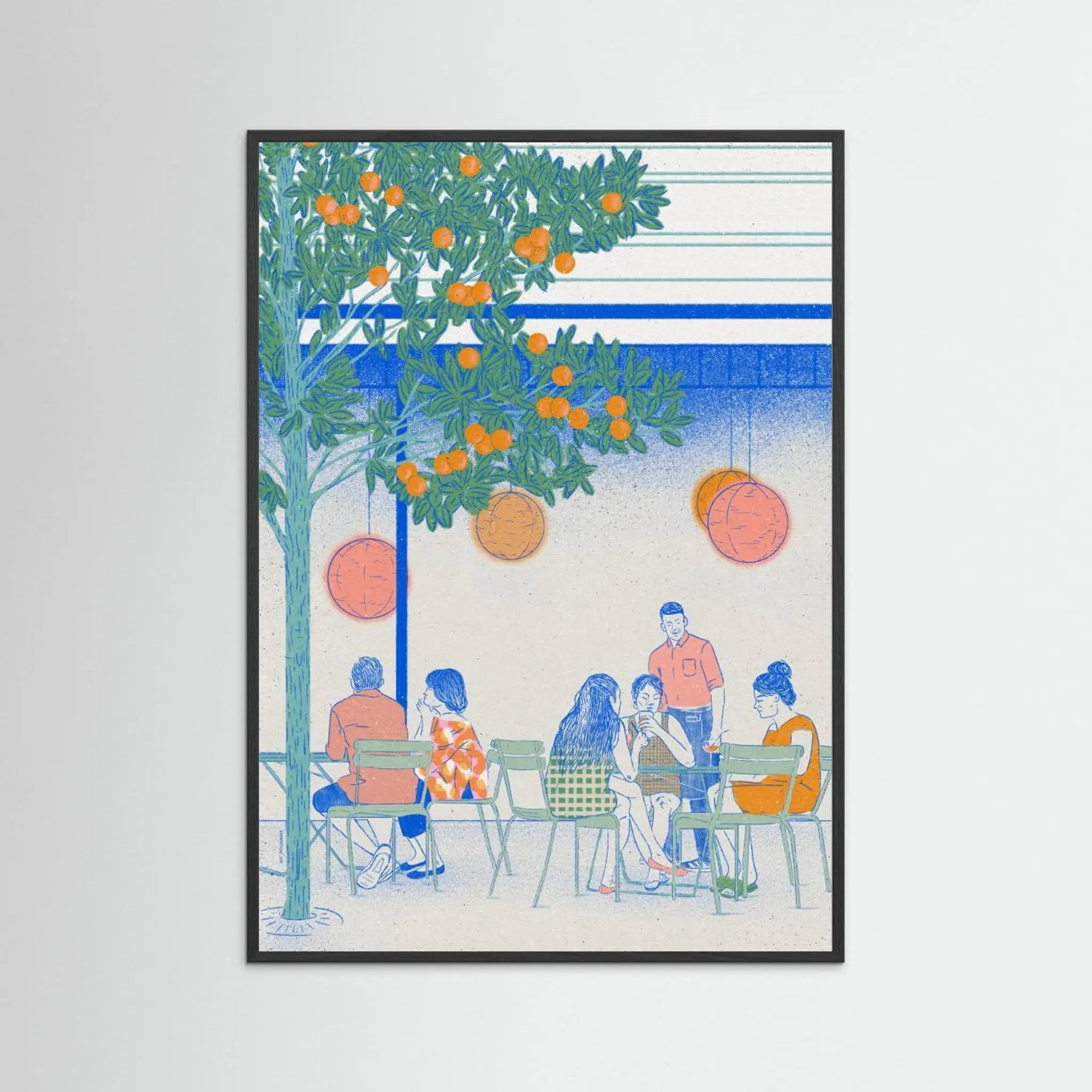 Poster-EL RAVAL- Ada Jarzebowska- TADAM!-affiche-art-print- 21 x 29 cm / 8 x 11″ (A4) / No Frame-21 x 29 cm / 8 x 11″ (A4) / Black Wood-21 x 29 cm / 8 x 11″ (A4) / Blue Wood-21 x 29 cm / 8 x 11″ (A4) / Grey Wood-21 x 29 cm / 8 x 11″ (A4) / Green Wood