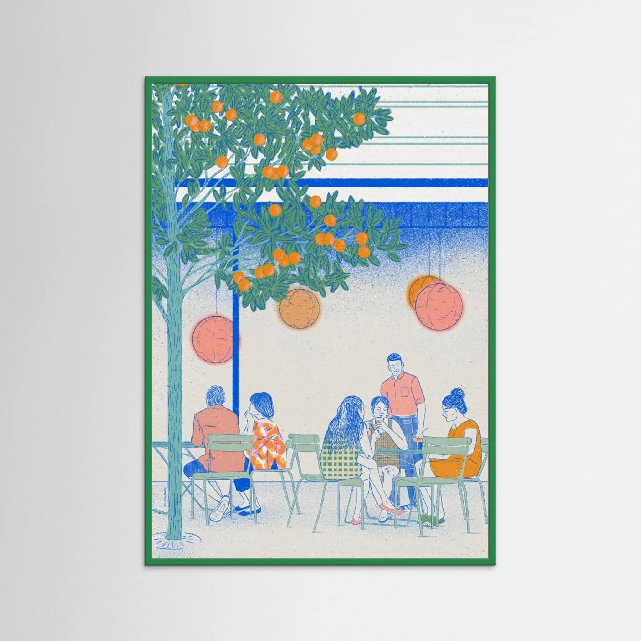 Poster-EL RAVAL- Ada Jarzebowska- TADAM!-affiche-art-print- 21 x 29 cm / 8 x 11″ (A4) / No Frame-21 x 29 cm / 8 x 11″ (A4) / Black Wood-21 x 29 cm / 8 x 11″ (A4) / Blue Wood-21 x 29 cm / 8 x 11″ (A4) / Grey Wood-21 x 29 cm / 8 x 11″ (A4) / Green Wood