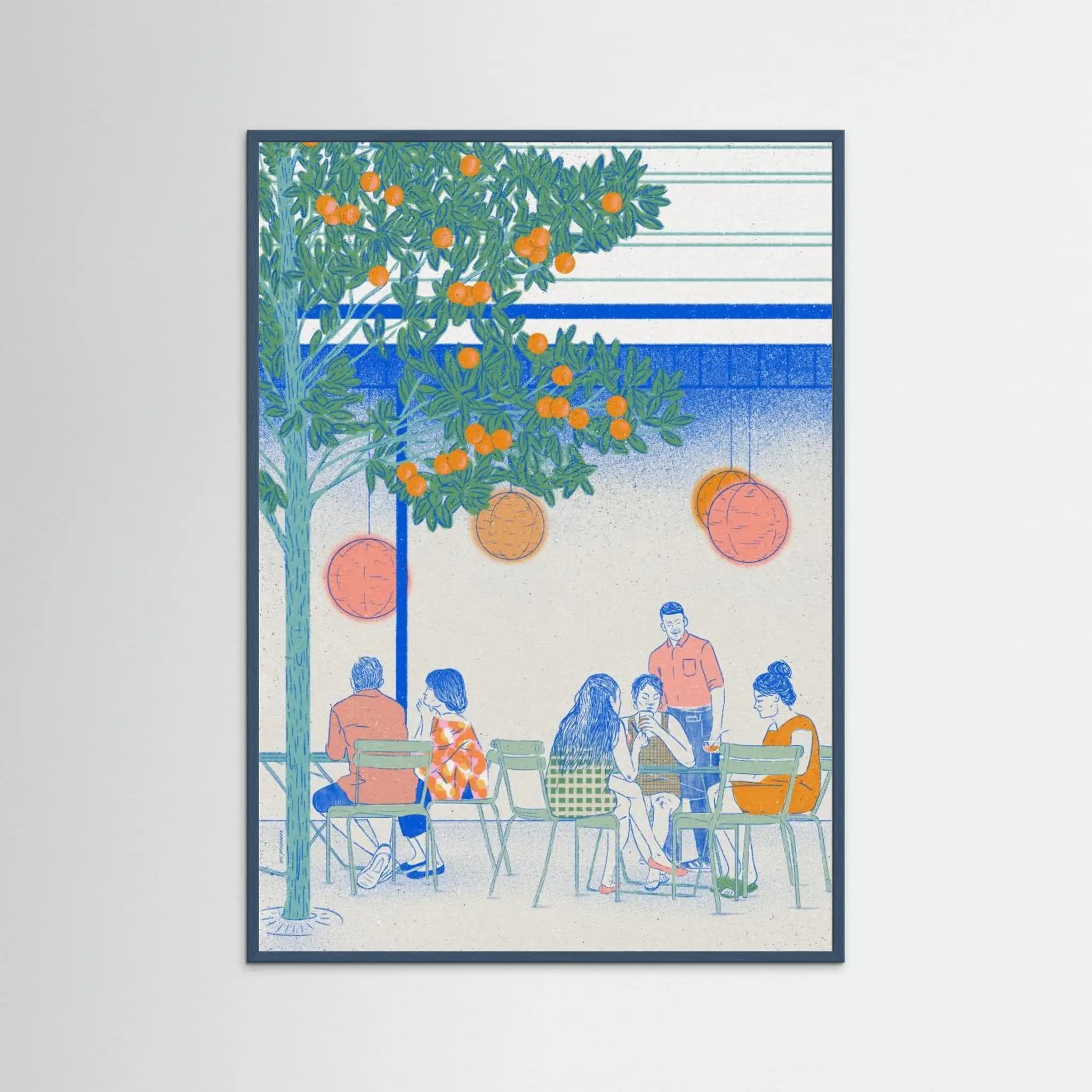 Poster-EL RAVAL- Ada Jarzebowska- TADAM!-affiche-art-print- 21 x 29 cm / 8 x 11″ (A4) / No Frame-21 x 29 cm / 8 x 11″ (A4) / Black Wood-21 x 29 cm / 8 x 11″ (A4) / Blue Wood-21 x 29 cm / 8 x 11″ (A4) / Grey Wood-21 x 29 cm / 8 x 11″ (A4) / Green Wood