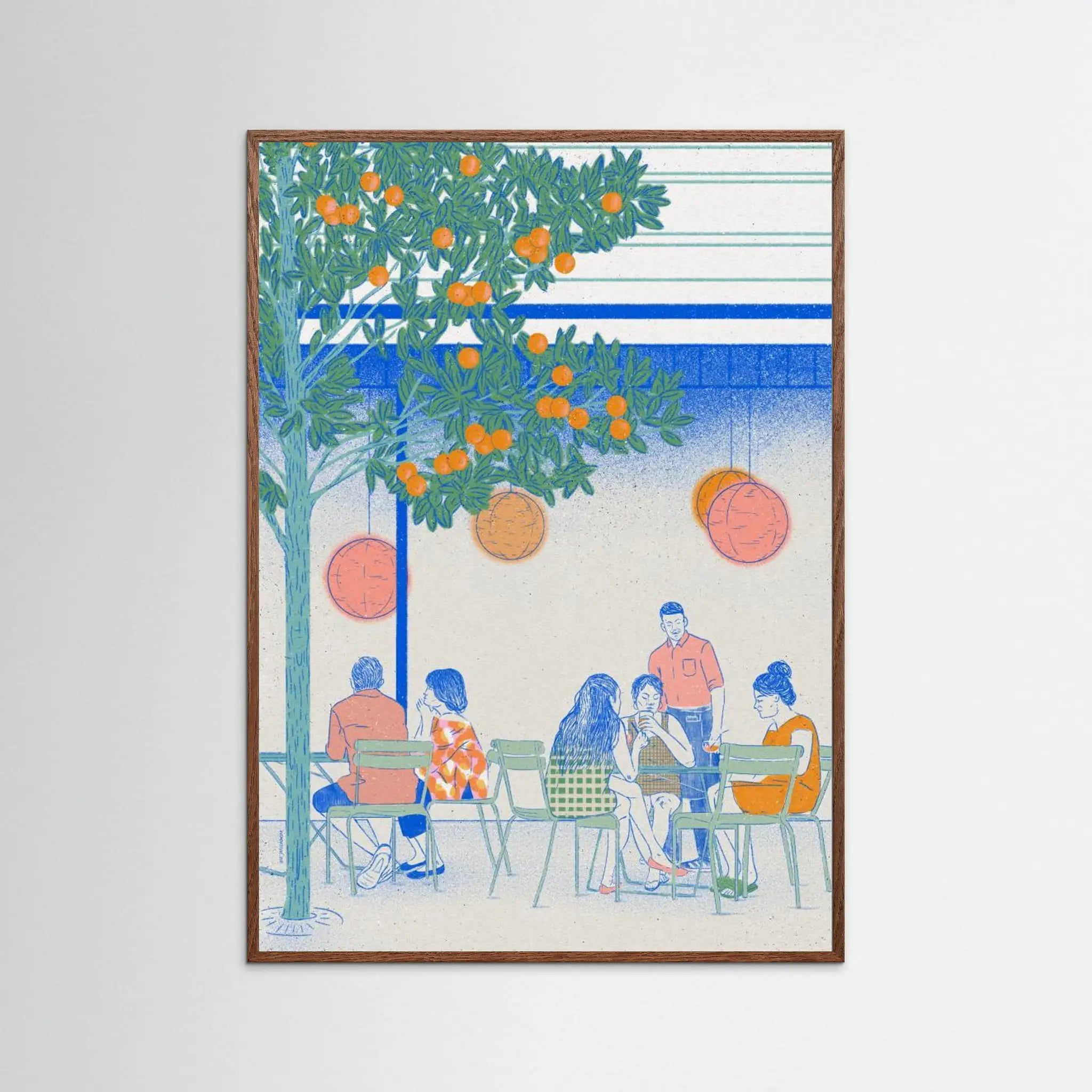 Poster-EL RAVAL- Ada Jarzebowska- TADAM!-affiche-art-print- 21 x 29 cm / 8 x 11″ (A4) / No Frame-21 x 29 cm / 8 x 11″ (A4) / Black Wood-21 x 29 cm / 8 x 11″ (A4) / Blue Wood-21 x 29 cm / 8 x 11″ (A4) / Grey Wood-21 x 29 cm / 8 x 11″ (A4) / Green Wood