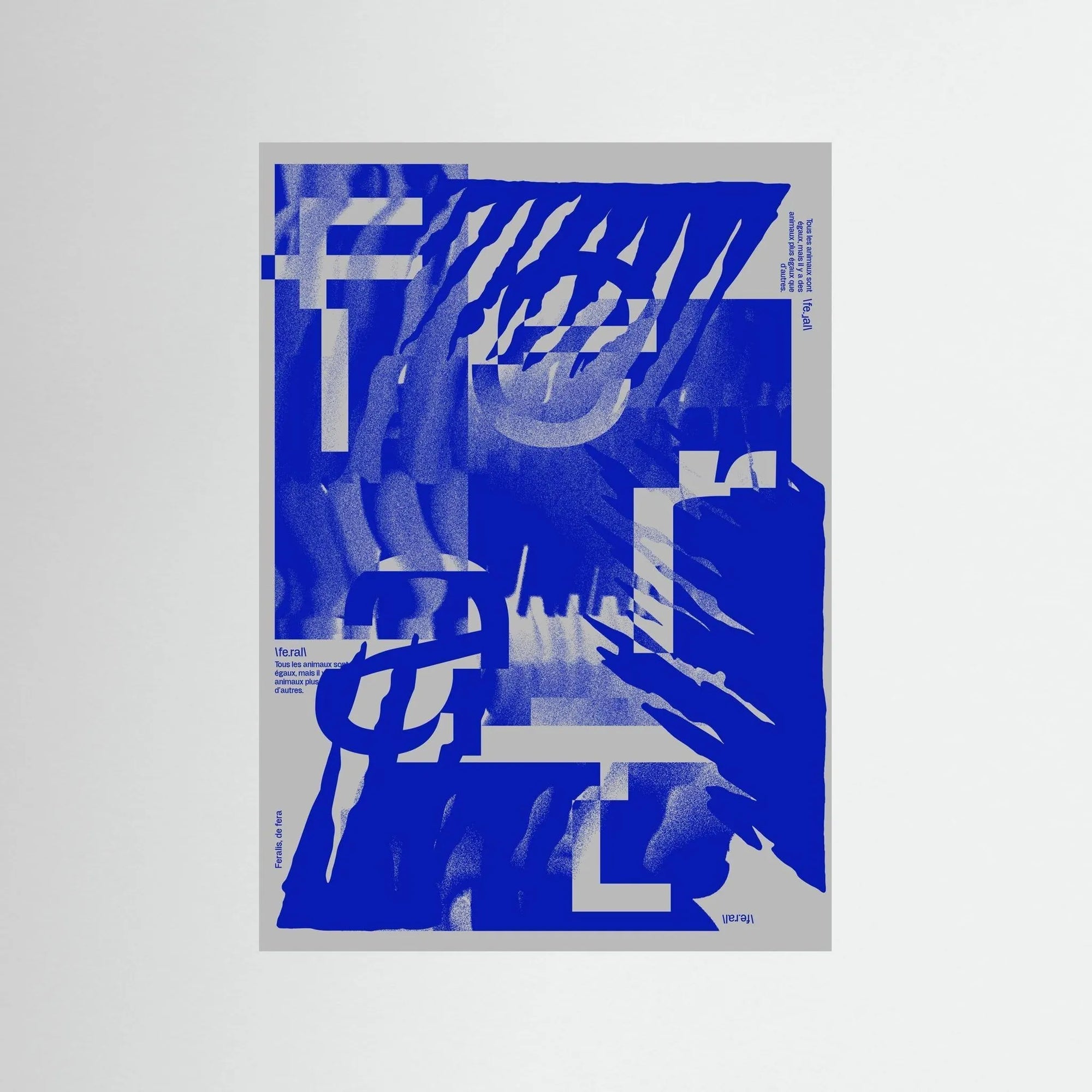 Poster-FERAL 1- Jérôme Bizien- TADAM!-affiche-art-print- 21 x 29 cm / 8 x 11″ (A4) / No Frame-21 x 29 cm / 8 x 11″ (A4) / Black Wood-21 x 29 cm / 8 x 11″ (A4) / Blue Wood-21 x 29 cm / 8 x 11″ (A4) / Grey Wood-21 x 29 cm / 8 x 11″ (A4) / Green Wood