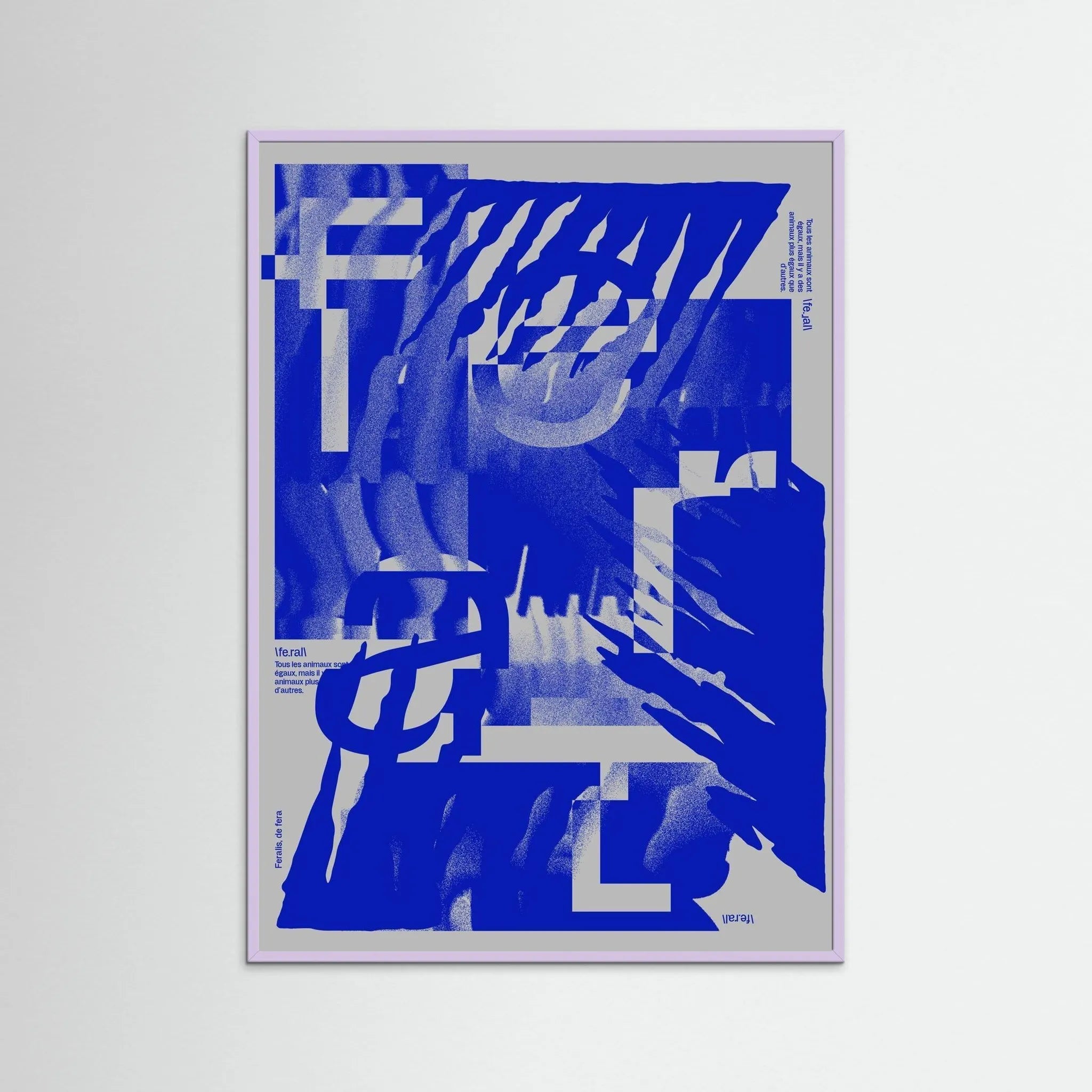 Poster-FERAL 1- Jérôme Bizien- TADAM!-affiche-art-print- 21 x 29 cm / 8 x 11″ (A4) / No Frame-21 x 29 cm / 8 x 11″ (A4) / Black Wood-21 x 29 cm / 8 x 11″ (A4) / Blue Wood-21 x 29 cm / 8 x 11″ (A4) / Grey Wood-21 x 29 cm / 8 x 11″ (A4) / Green Wood