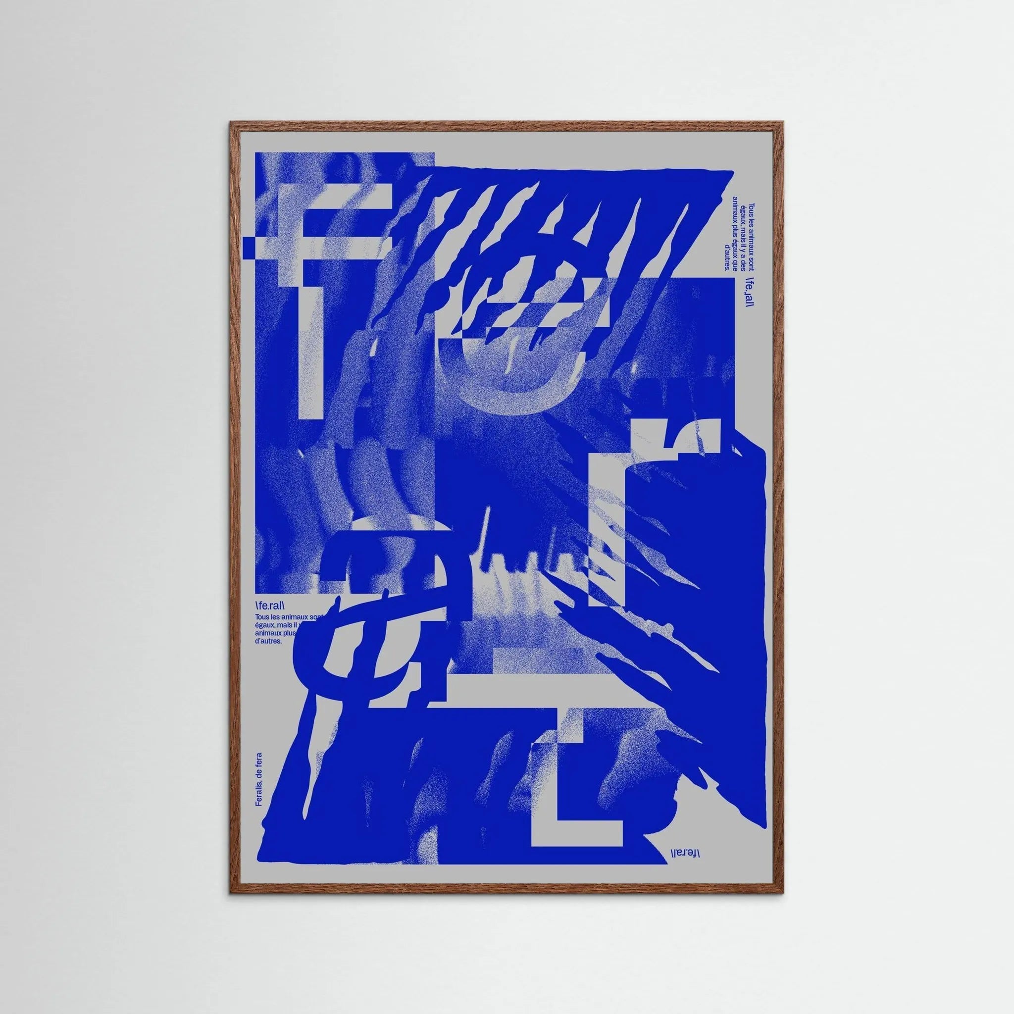Poster-FERAL 1- Jérôme Bizien- TADAM!-affiche-art-print- 21 x 29 cm / 8 x 11″ (A4) / No Frame-21 x 29 cm / 8 x 11″ (A4) / Black Wood-21 x 29 cm / 8 x 11″ (A4) / Blue Wood-21 x 29 cm / 8 x 11″ (A4) / Grey Wood-21 x 29 cm / 8 x 11″ (A4) / Green Wood