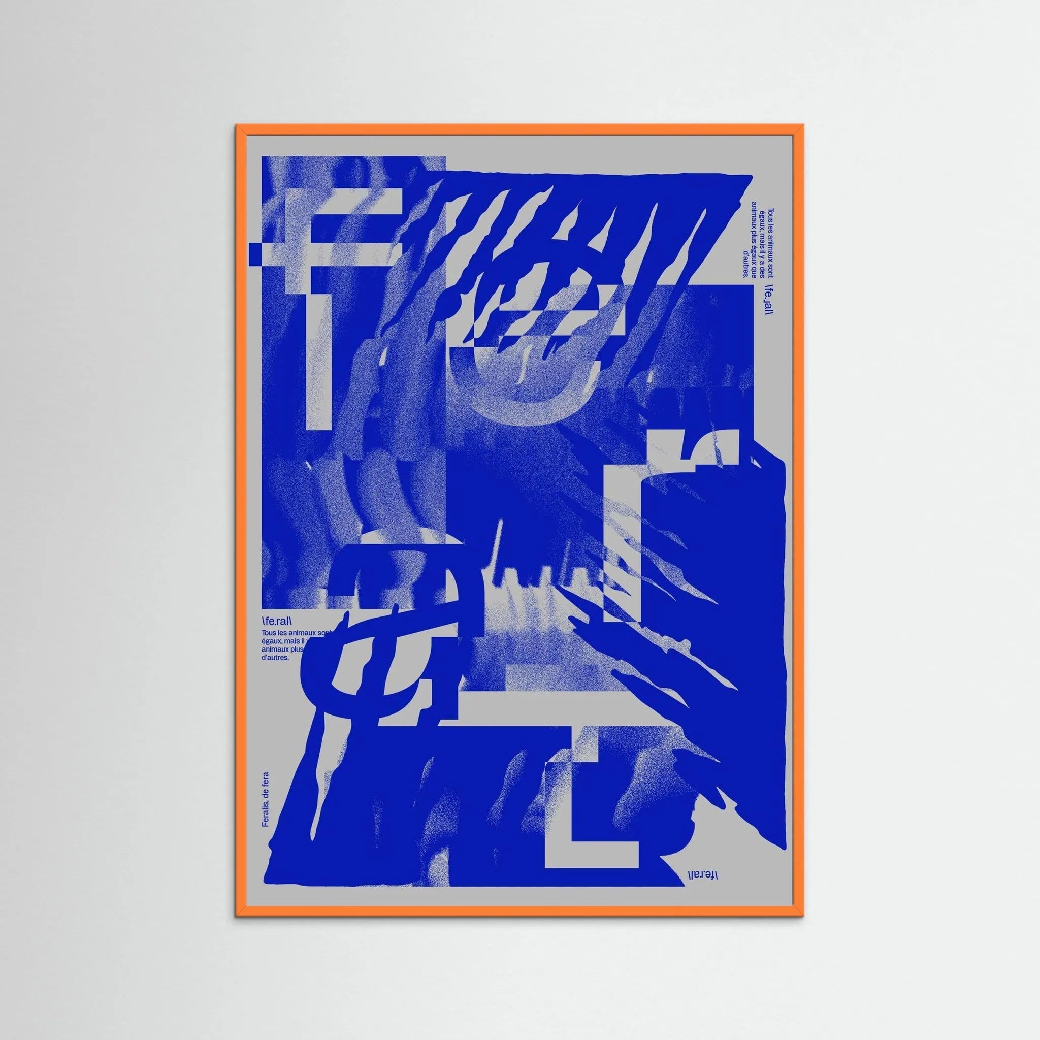 Poster-FERAL 1- Jérôme Bizien- TADAM!-affiche-art-print- 21 x 29 cm / 8 x 11″ (A4) / No Frame-21 x 29 cm / 8 x 11″ (A4) / Black Wood-21 x 29 cm / 8 x 11″ (A4) / Blue Wood-21 x 29 cm / 8 x 11″ (A4) / Grey Wood-21 x 29 cm / 8 x 11″ (A4) / Green Wood