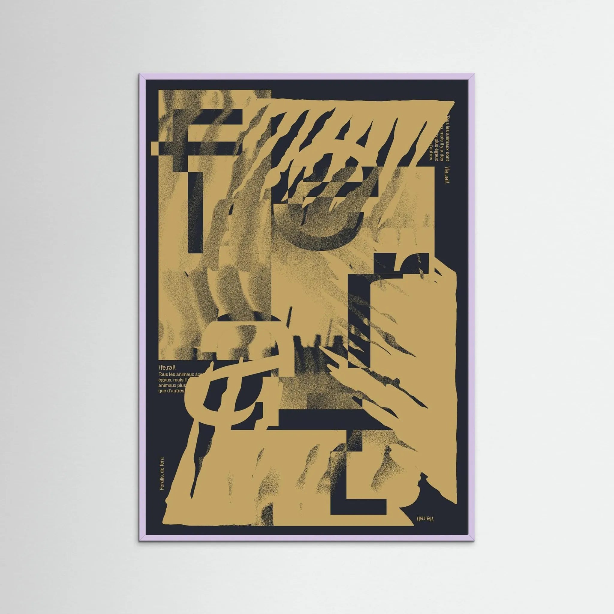 Poster-FERAL 2- Jérôme Bizien- TADAM!-affiche-art-print- 21 x 29 cm / 8 x 11″ (A4) / No Frame-21 x 29 cm / 8 x 11″ (A4) / Black Wood-21 x 29 cm / 8 x 11″ (A4) / Blue Wood-21 x 29 cm / 8 x 11″ (A4) / Grey Wood-21 x 29 cm / 8 x 11″ (A4) / Green Wood