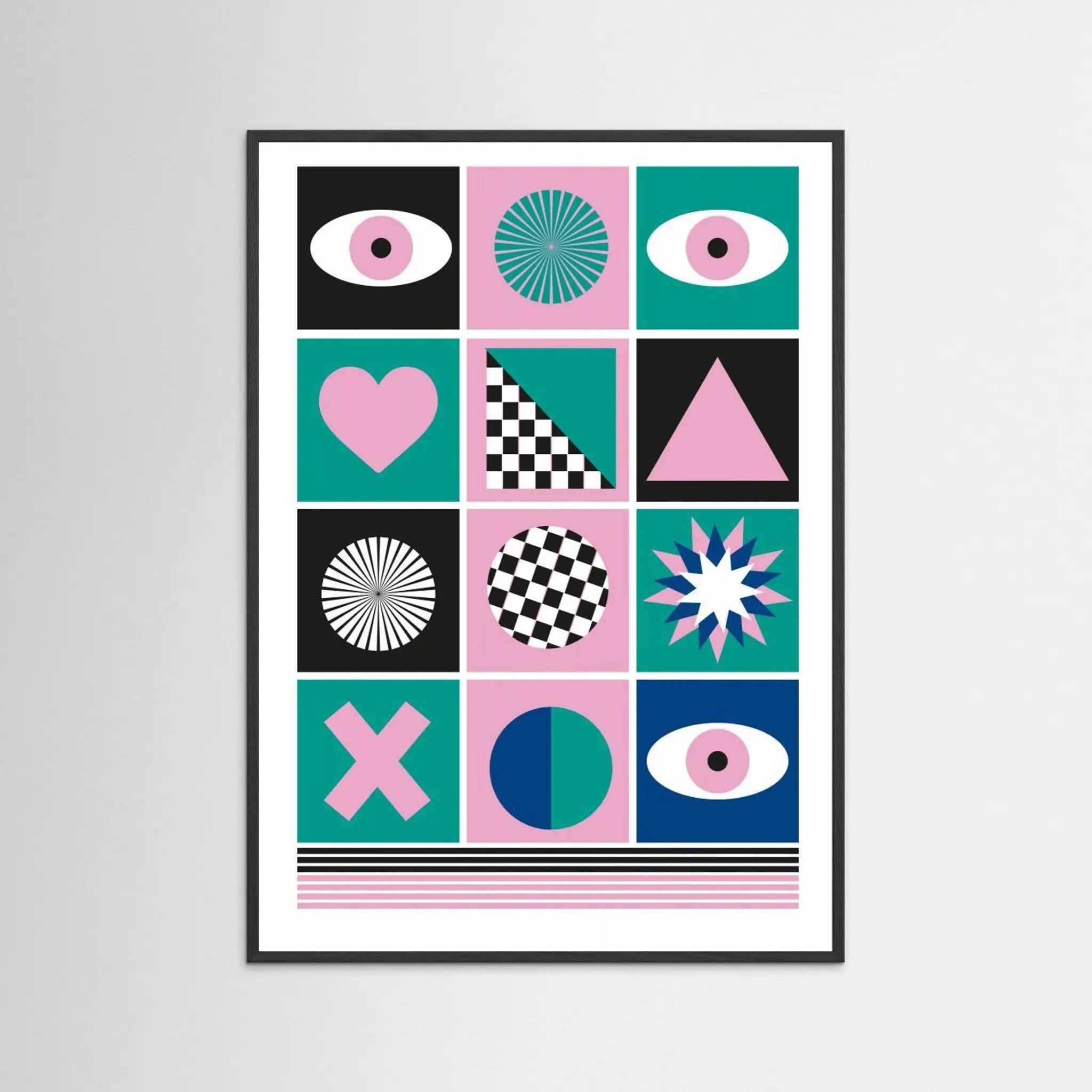 Poster-GEOMETRIC III- Sergio Ortiz- TADAM!-affiche-art-print- 21 x 29 cm / 8 x 11″ (A4) / No Frame-21 x 29 cm / 8 x 11″ (A4) / Black Wood-21 x 29 cm / 8 x 11″ (A4) / Blue Wood-21 x 29 cm / 8 x 11″ (A4) / Grey Wood-21 x 29 cm / 8 x 11″ (A4) / Green Wood
