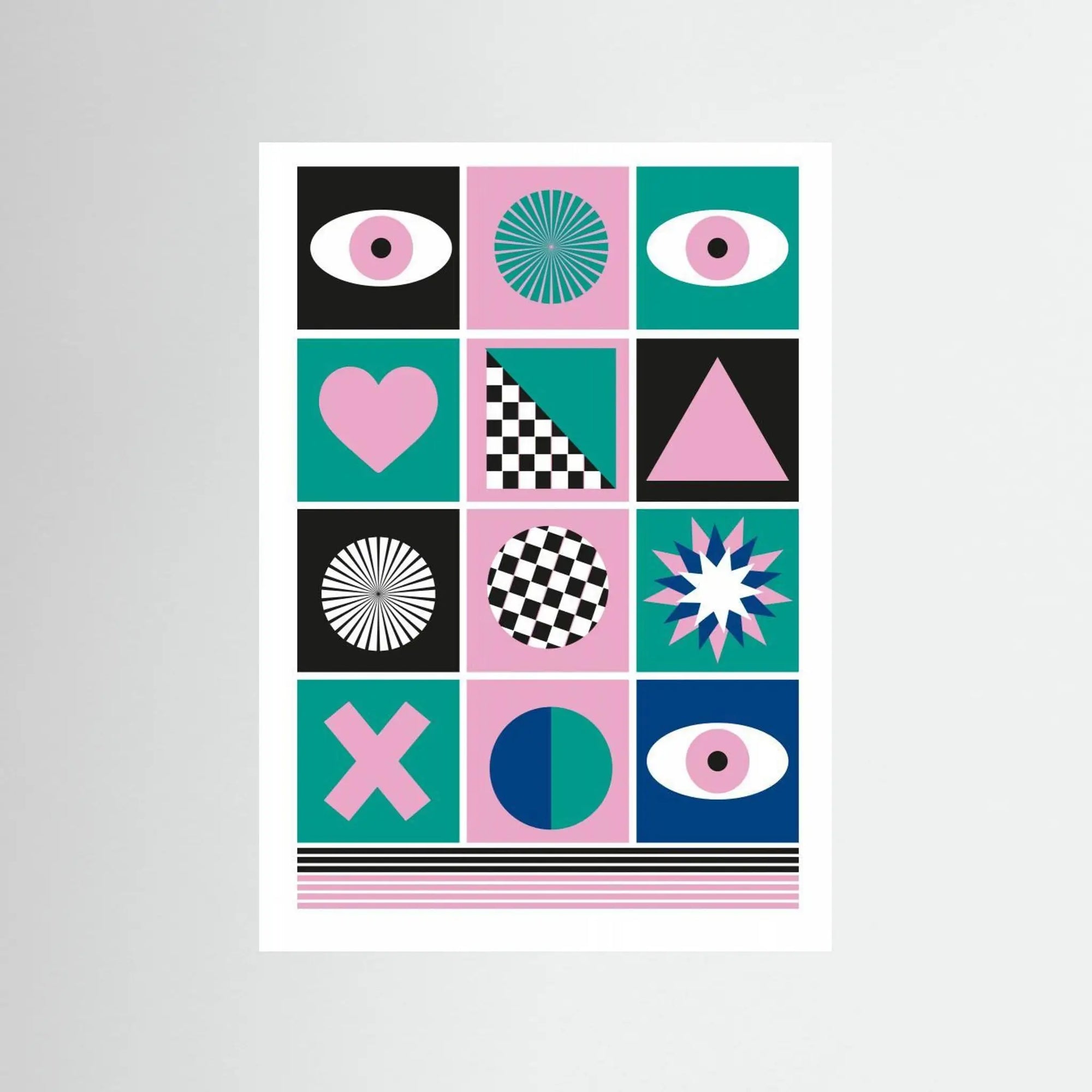 Poster-GEOMETRIC III- Sergio Ortiz- TADAM!-affiche-art-print- 21 x 29 cm / 8 x 11″ (A4) / No Frame-21 x 29 cm / 8 x 11″ (A4) / Black Wood-21 x 29 cm / 8 x 11″ (A4) / Blue Wood-21 x 29 cm / 8 x 11″ (A4) / Grey Wood-21 x 29 cm / 8 x 11″ (A4) / Green Wood