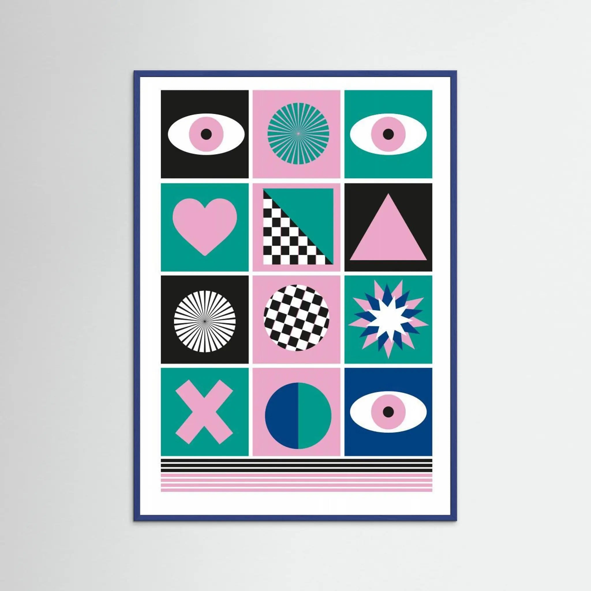 Poster-GEOMETRIC III- Sergio Ortiz- TADAM!-affiche-art-print- 21 x 29 cm / 8 x 11″ (A4) / No Frame-21 x 29 cm / 8 x 11″ (A4) / Black Wood-21 x 29 cm / 8 x 11″ (A4) / Blue Wood-21 x 29 cm / 8 x 11″ (A4) / Grey Wood-21 x 29 cm / 8 x 11″ (A4) / Green Wood