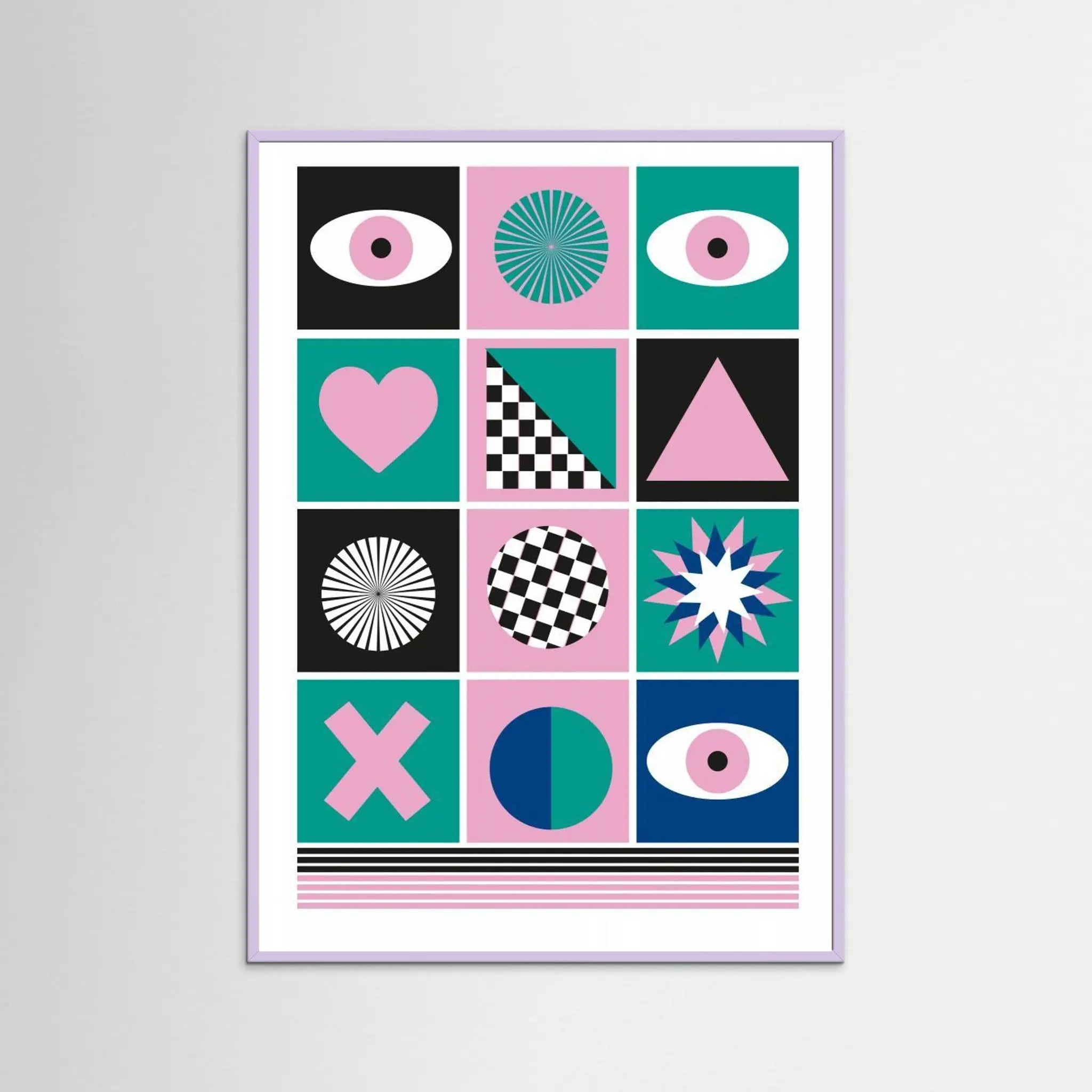 Poster-GEOMETRIC III- Sergio Ortiz- TADAM!-affiche-art-print- 21 x 29 cm / 8 x 11″ (A4) / No Frame-21 x 29 cm / 8 x 11″ (A4) / Black Wood-21 x 29 cm / 8 x 11″ (A4) / Blue Wood-21 x 29 cm / 8 x 11″ (A4) / Grey Wood-21 x 29 cm / 8 x 11″ (A4) / Green Wood