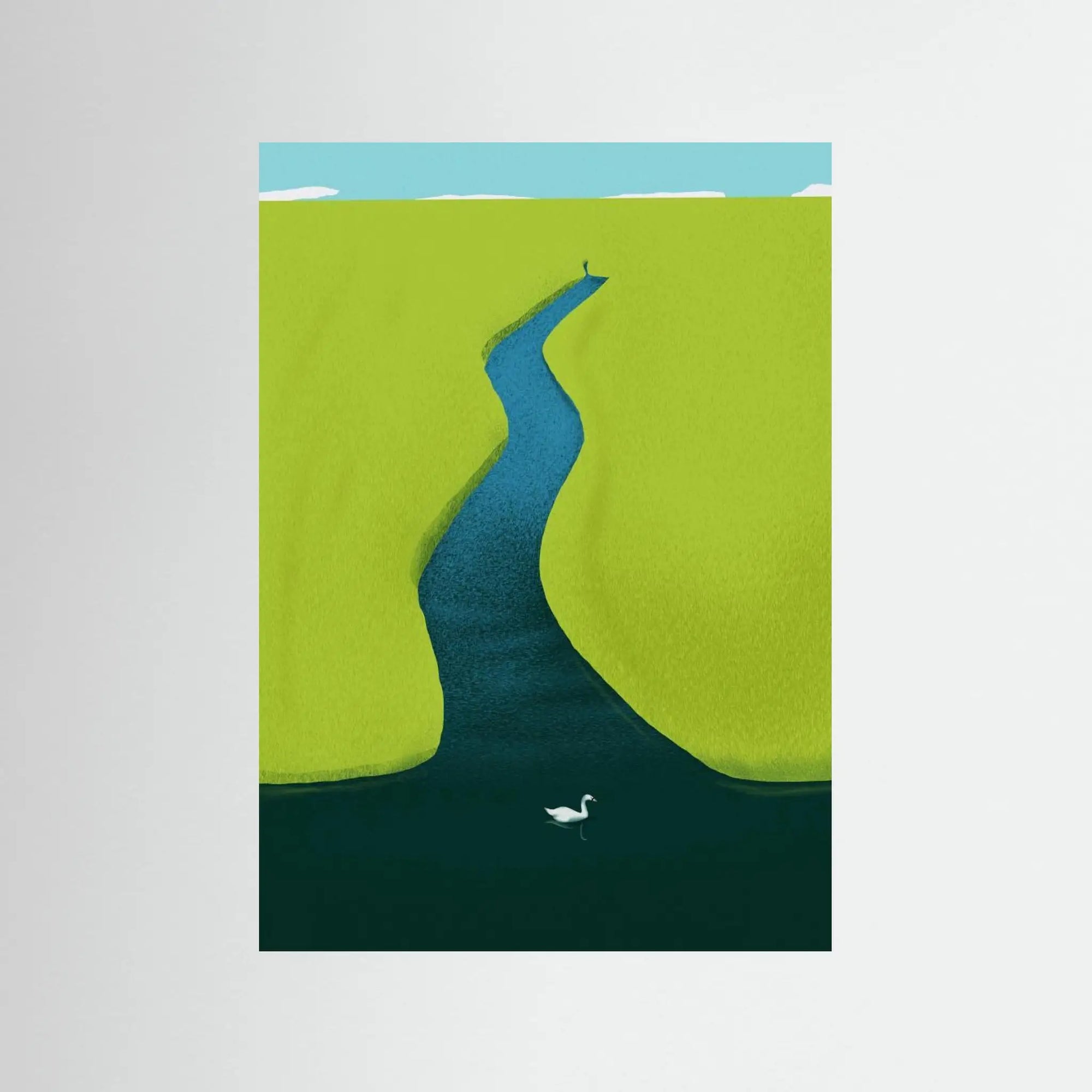 Poster-GREEN FIELD- Little Dean- TADAM!-affiche-art-print- 21 x 29 cm / 8 x 11″ (A4) / No Frame-21 x 29 cm / 8 x 11″ (A4) / Black Wood-21 x 29 cm / 8 x 11″ (A4) / Blue Wood-21 x 29 cm / 8 x 11″ (A4) / Grey Wood-21 x 29 cm / 8 x 11″ (A4) / Green Wood