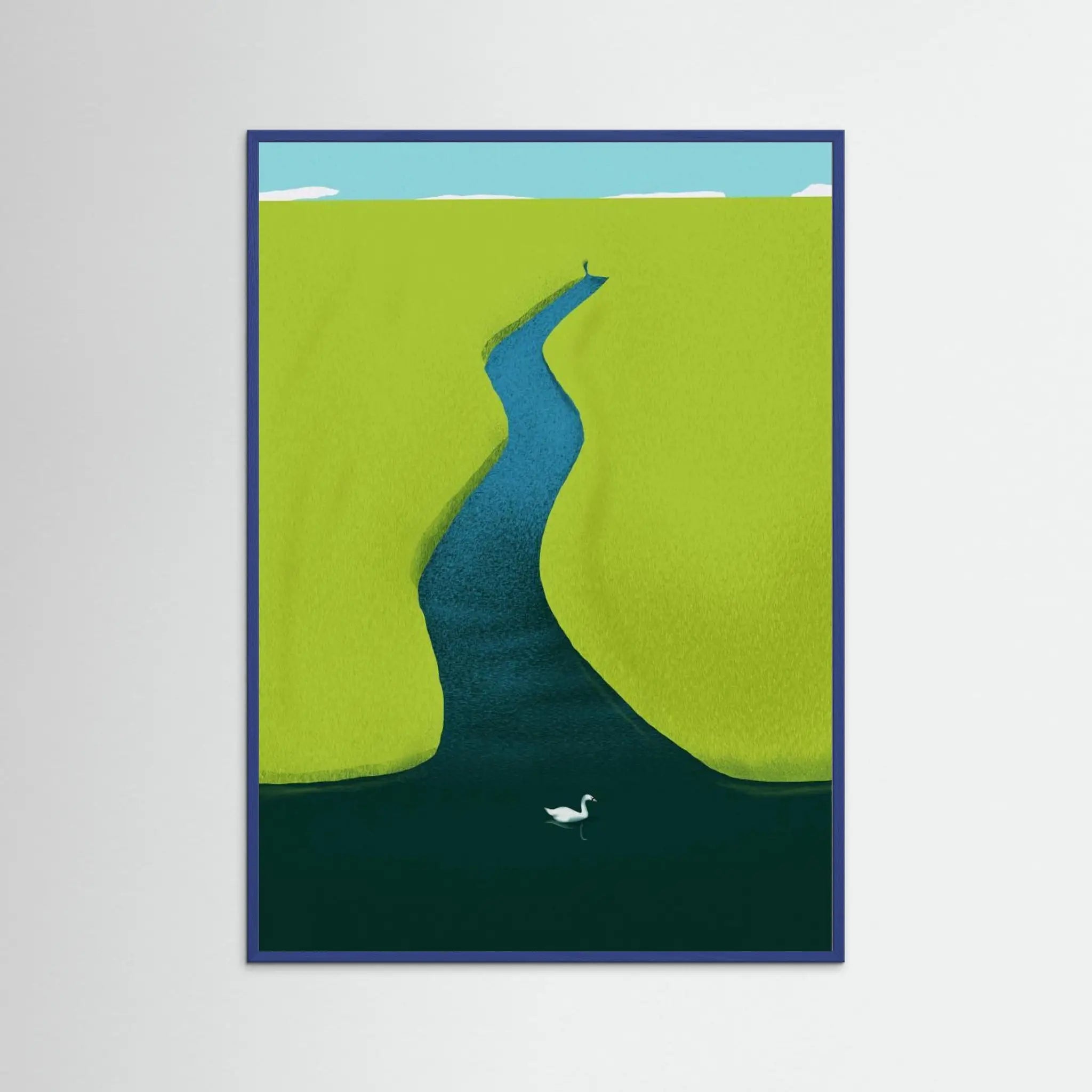 Poster-GREEN FIELD- Little Dean- TADAM!-affiche-art-print- 21 x 29 cm / 8 x 11″ (A4) / No Frame-21 x 29 cm / 8 x 11″ (A4) / Black Wood-21 x 29 cm / 8 x 11″ (A4) / Blue Wood-21 x 29 cm / 8 x 11″ (A4) / Grey Wood-21 x 29 cm / 8 x 11″ (A4) / Green Wood