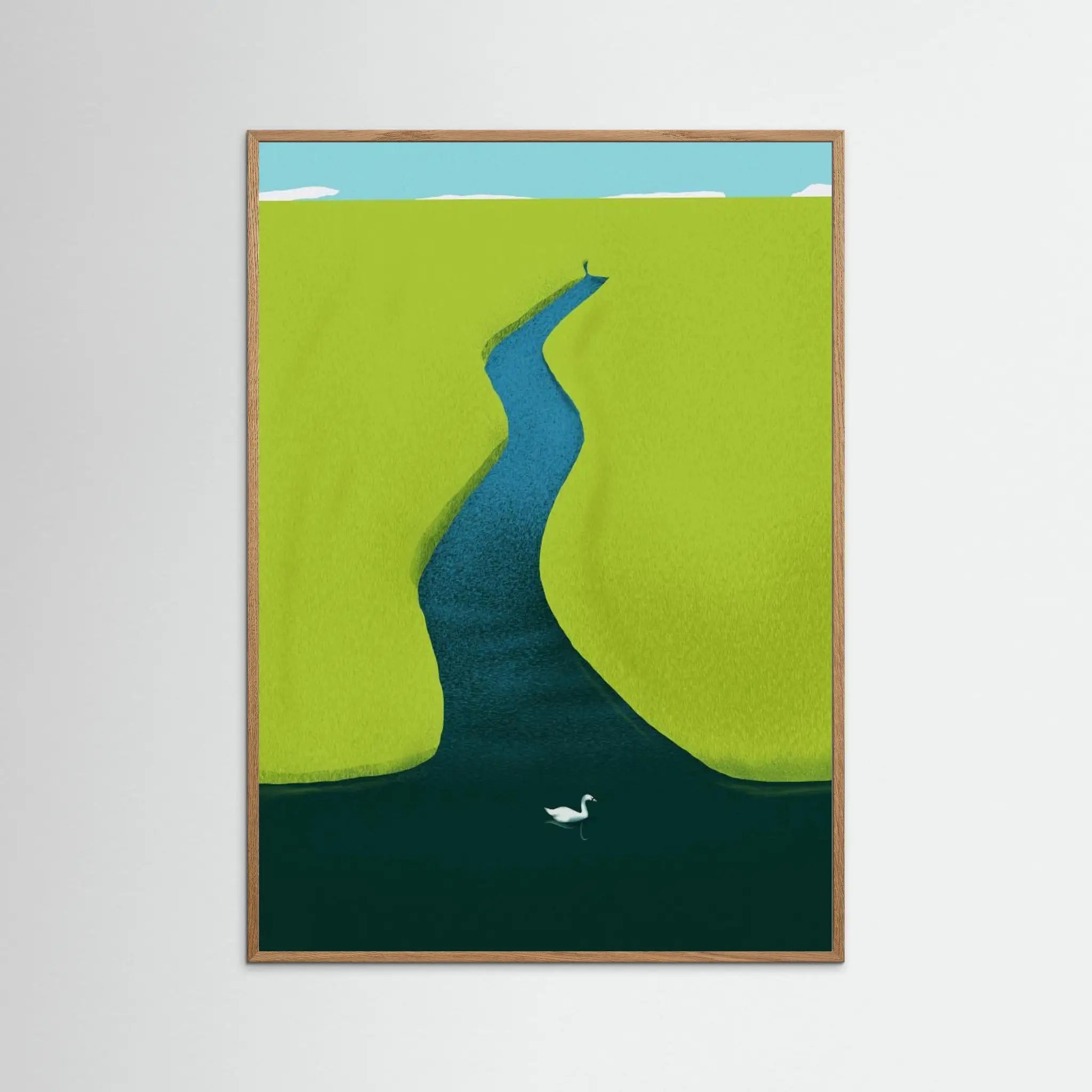 Poster-GREEN FIELD- Little Dean- TADAM!-affiche-art-print- 21 x 29 cm / 8 x 11″ (A4) / No Frame-21 x 29 cm / 8 x 11″ (A4) / Black Wood-21 x 29 cm / 8 x 11″ (A4) / Blue Wood-21 x 29 cm / 8 x 11″ (A4) / Grey Wood-21 x 29 cm / 8 x 11″ (A4) / Green Wood