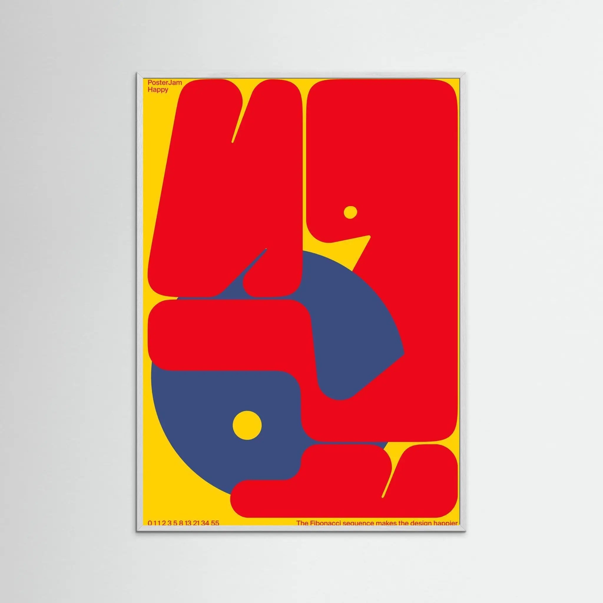 Poster-HAPPY- Mikhail Lychkovskiy- TADAM!-affiche-art-print- 21 x 29 cm / 8 x 11″ (A4) / No Frame-21 x 29 cm / 8 x 11″ (A4) / Black Wood-21 x 29 cm / 8 x 11″ (A4) / Blue Wood-21 x 29 cm / 8 x 11″ (A4) / Grey Wood-21 x 29 cm / 8 x 11″ (A4) / Green Wood