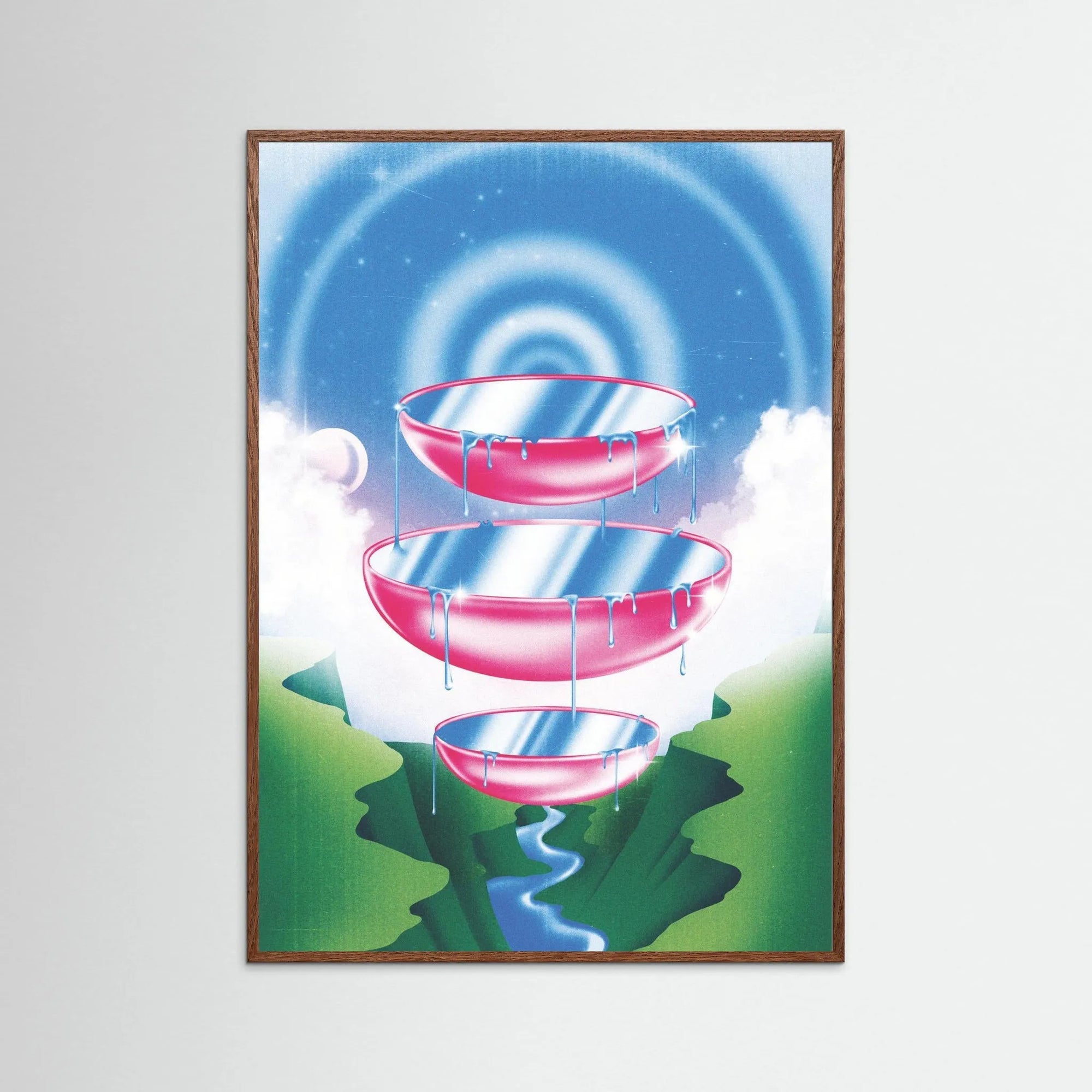 Poster-ORB FOUNTAIN- Rowena Lloyd- TADAM!-affiche-art-print- 21 x 29 cm / 8 x 11″ (A4) / No Frame-21 x 29 cm / 8 x 11″ (A4) / Black Wood-21 x 29 cm / 8 x 11″ (A4) / Blue Wood-21 x 29 cm / 8 x 11″ (A4) / Grey Wood-21 x 29 cm / 8 x 11″ (A4) / Green Wood