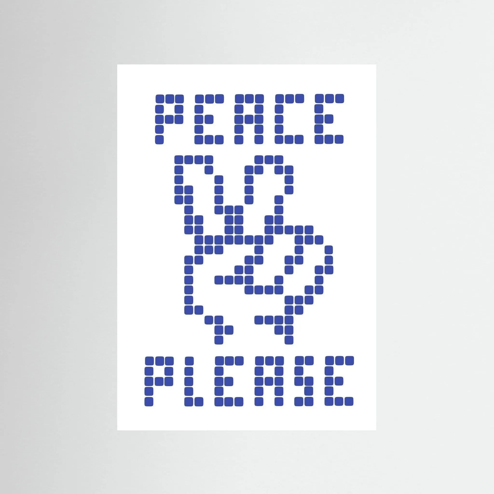 Poster-PEACE PLEASE- Eric Schwarz- TADAM!-affiche-art-print- 21 x 29 cm / 8 x 11″ (A4) / No Frame-21 x 29 cm / 8 x 11″ (A4) / Black Wood-21 x 29 cm / 8 x 11″ (A4) / Blue Wood-21 x 29 cm / 8 x 11″ (A4) / Grey Wood-21 x 29 cm / 8 x 11″ (A4) / Green Wood