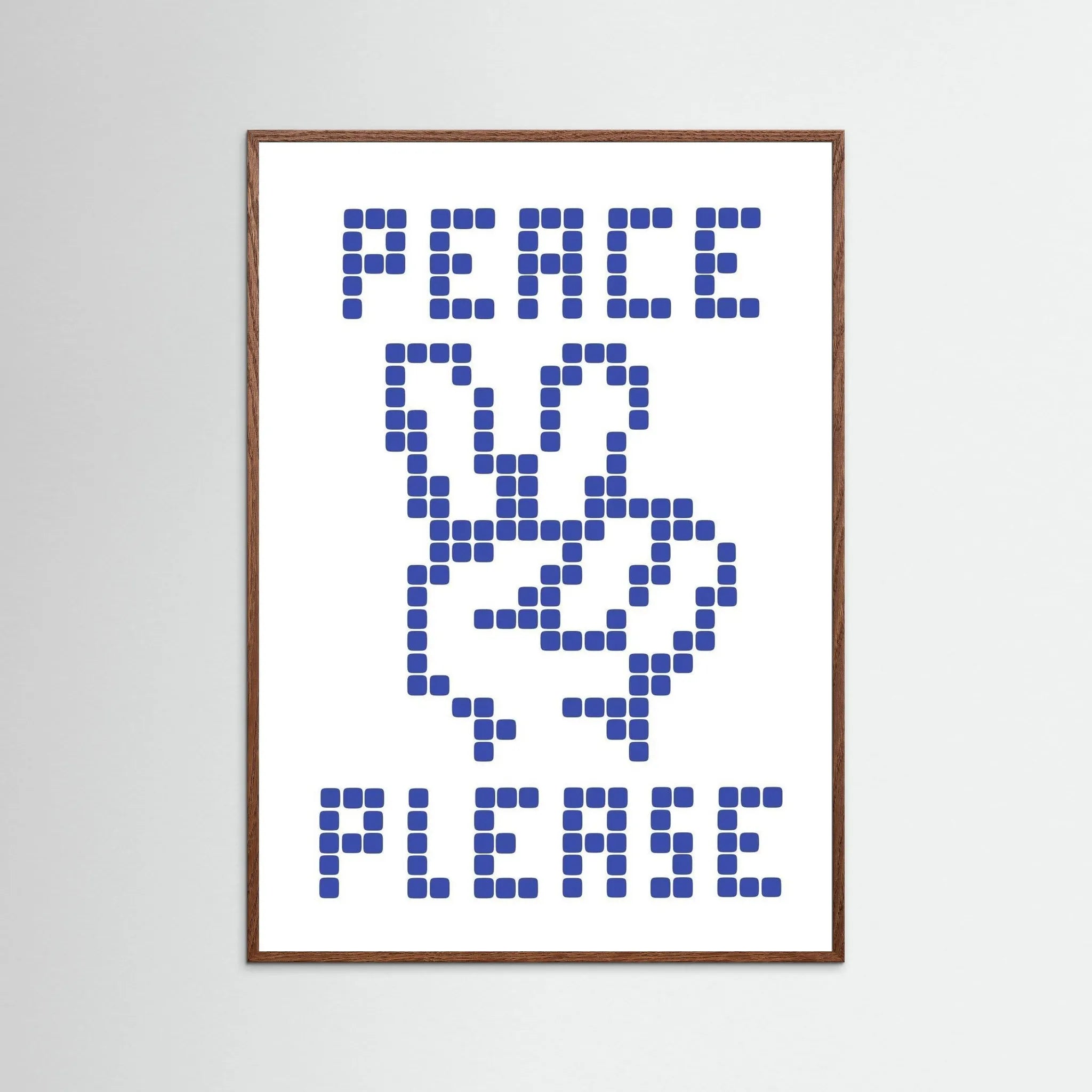 Poster-PEACE PLEASE- Eric Schwarz- TADAM!-affiche-art-print- 21 x 29 cm / 8 x 11″ (A4) / No Frame-21 x 29 cm / 8 x 11″ (A4) / Black Wood-21 x 29 cm / 8 x 11″ (A4) / Blue Wood-21 x 29 cm / 8 x 11″ (A4) / Grey Wood-21 x 29 cm / 8 x 11″ (A4) / Green Wood