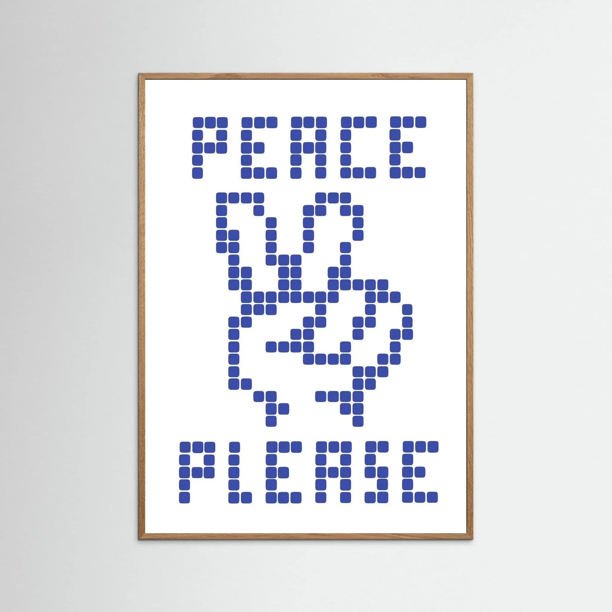Poster-PEACE PLEASE- Eric Schwarz- TADAM!-affiche-art-print- 21 x 29 cm / 8 x 11″ (A4) / No Frame-21 x 29 cm / 8 x 11″ (A4) / Black Wood-21 x 29 cm / 8 x 11″ (A4) / Blue Wood-21 x 29 cm / 8 x 11″ (A4) / Grey Wood-21 x 29 cm / 8 x 11″ (A4) / Green Wood