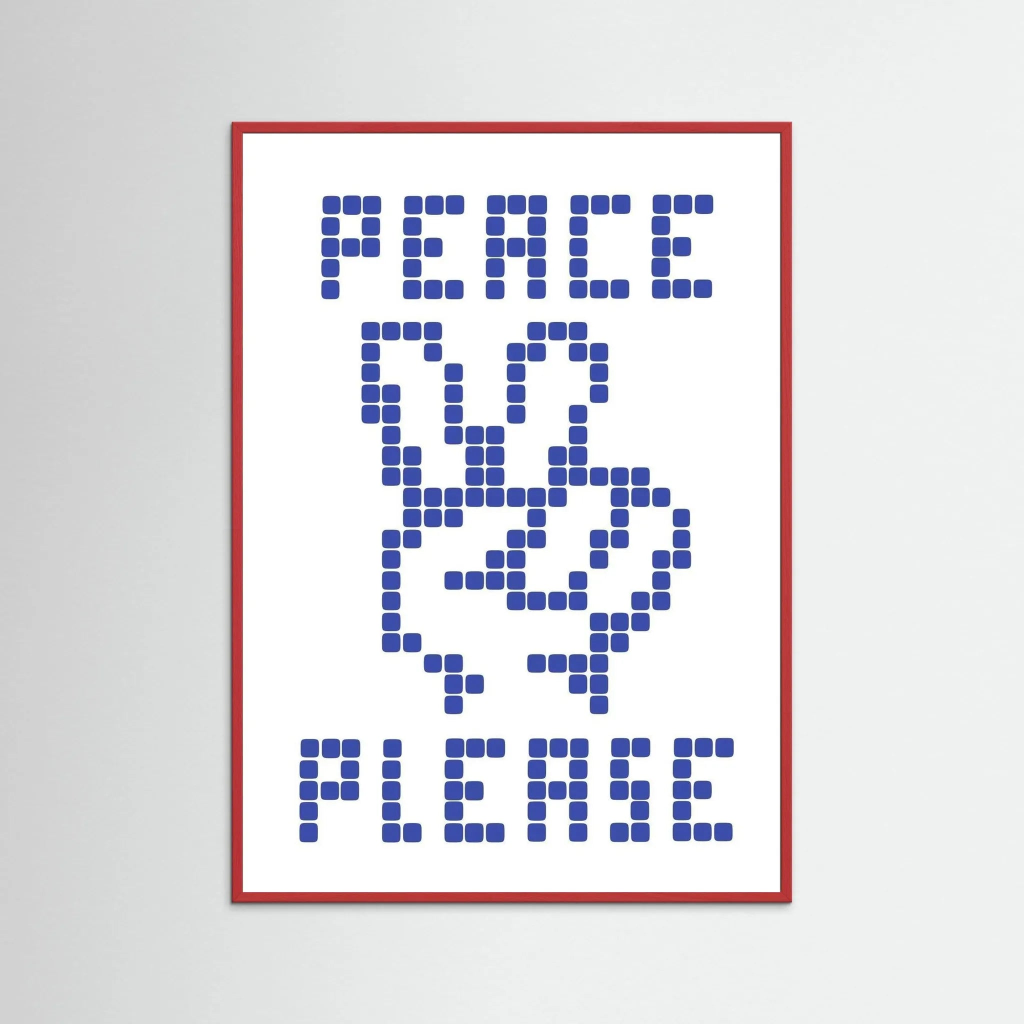 Poster-PEACE PLEASE- Eric Schwarz- TADAM!-affiche-art-print- 21 x 29 cm / 8 x 11″ (A4) / No Frame-21 x 29 cm / 8 x 11″ (A4) / Black Wood-21 x 29 cm / 8 x 11″ (A4) / Blue Wood-21 x 29 cm / 8 x 11″ (A4) / Grey Wood-21 x 29 cm / 8 x 11″ (A4) / Green Wood