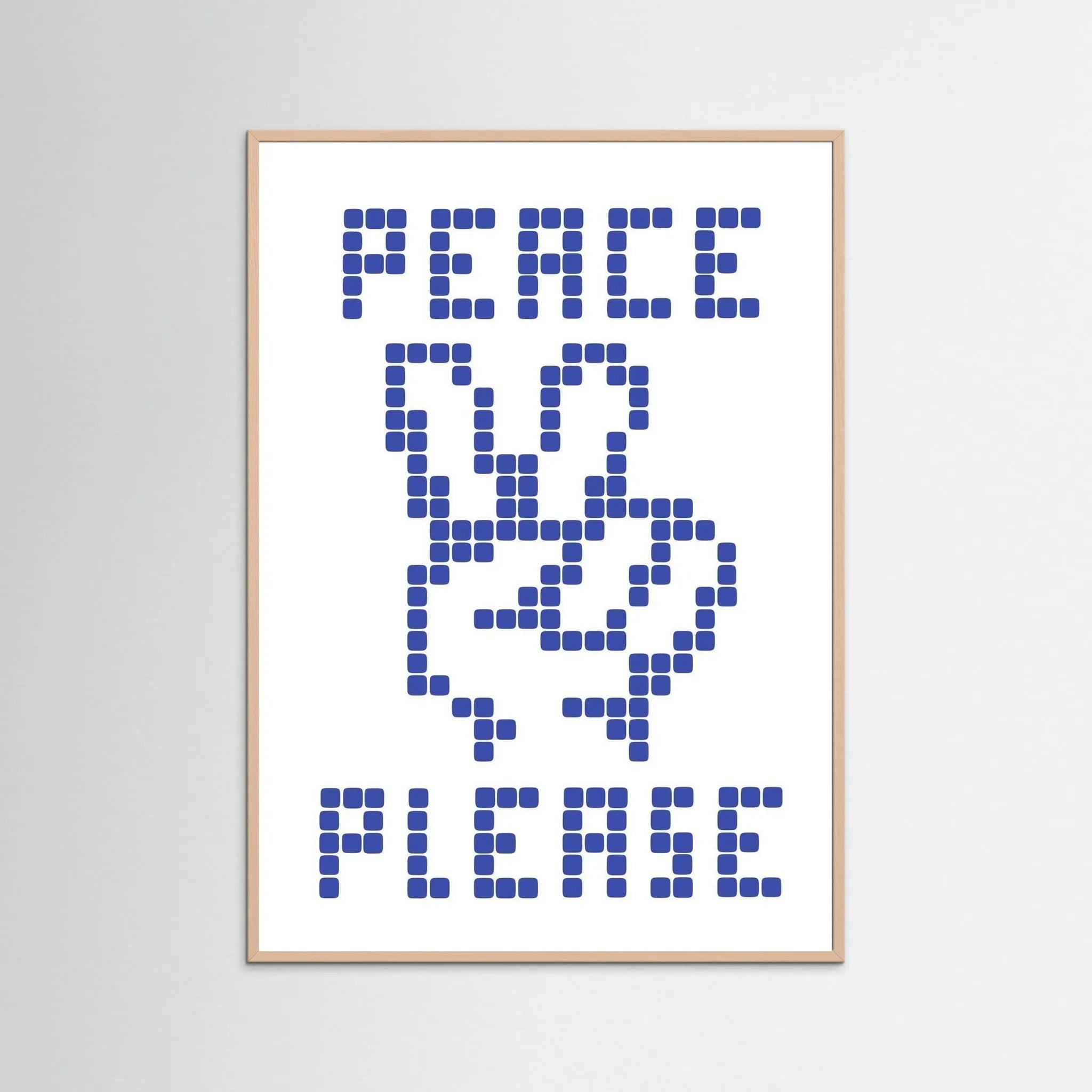 Poster-PEACE PLEASE- Eric Schwarz- TADAM!-affiche-art-print- 21 x 29 cm / 8 x 11″ (A4) / No Frame-21 x 29 cm / 8 x 11″ (A4) / Black Wood-21 x 29 cm / 8 x 11″ (A4) / Blue Wood-21 x 29 cm / 8 x 11″ (A4) / Grey Wood-21 x 29 cm / 8 x 11″ (A4) / Green Wood