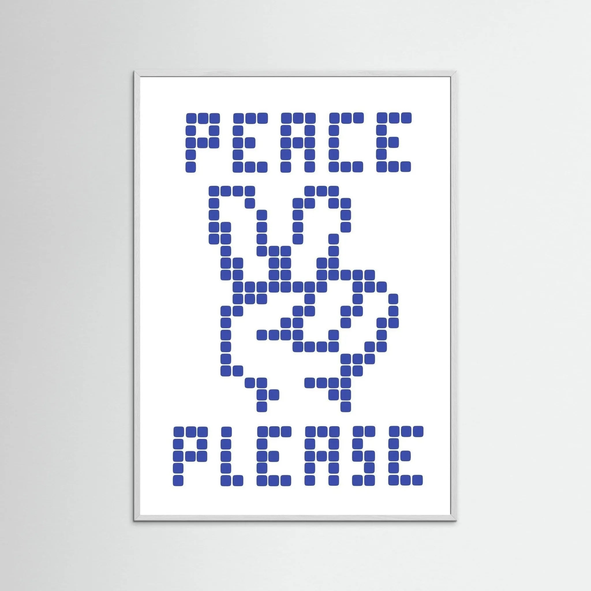 Poster-PEACE PLEASE- Eric Schwarz- TADAM!-affiche-art-print- 21 x 29 cm / 8 x 11″ (A4) / No Frame-21 x 29 cm / 8 x 11″ (A4) / Black Wood-21 x 29 cm / 8 x 11″ (A4) / Blue Wood-21 x 29 cm / 8 x 11″ (A4) / Grey Wood-21 x 29 cm / 8 x 11″ (A4) / Green Wood