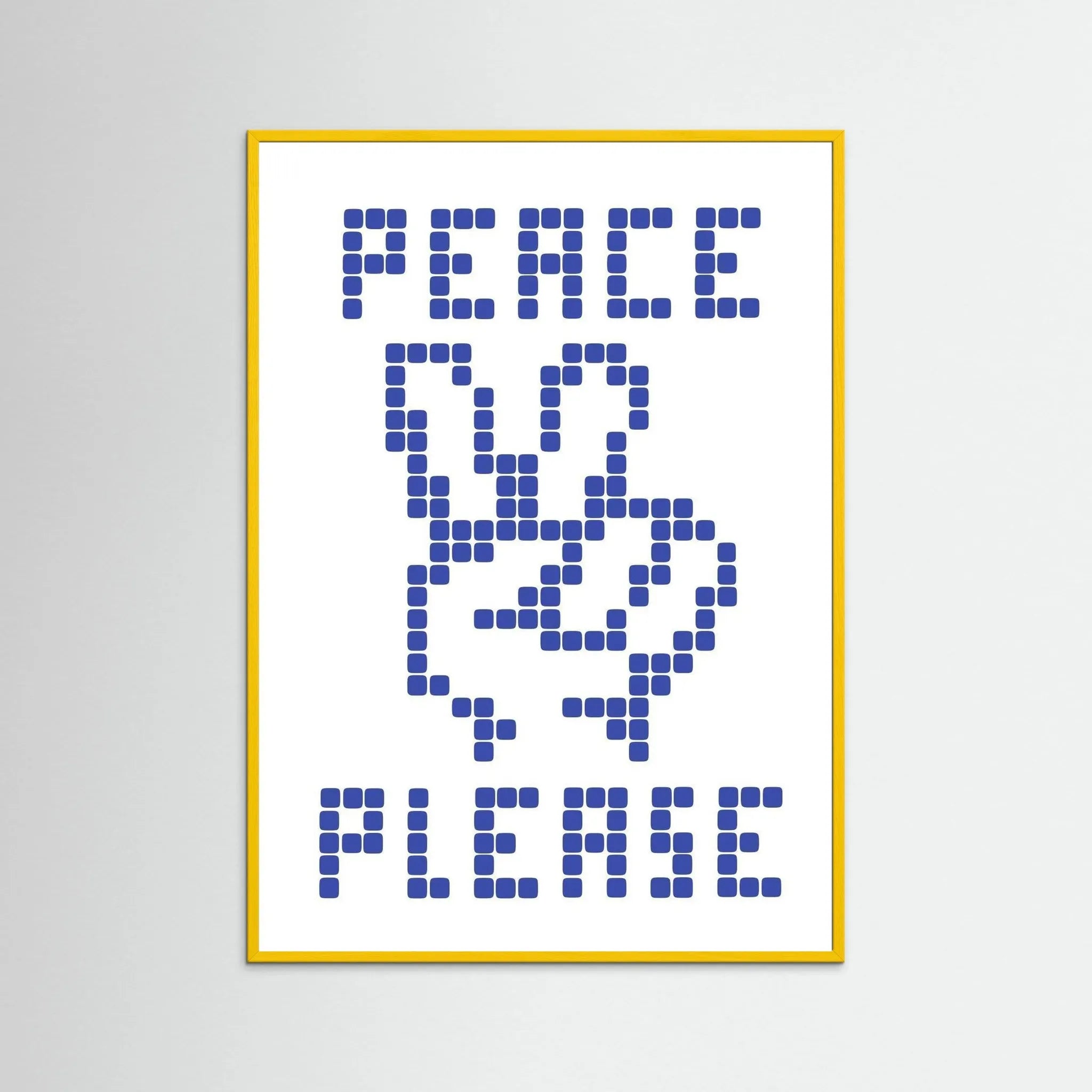 Poster-PEACE PLEASE- Eric Schwarz- TADAM!-affiche-art-print- 21 x 29 cm / 8 x 11″ (A4) / No Frame-21 x 29 cm / 8 x 11″ (A4) / Black Wood-21 x 29 cm / 8 x 11″ (A4) / Blue Wood-21 x 29 cm / 8 x 11″ (A4) / Grey Wood-21 x 29 cm / 8 x 11″ (A4) / Green Wood