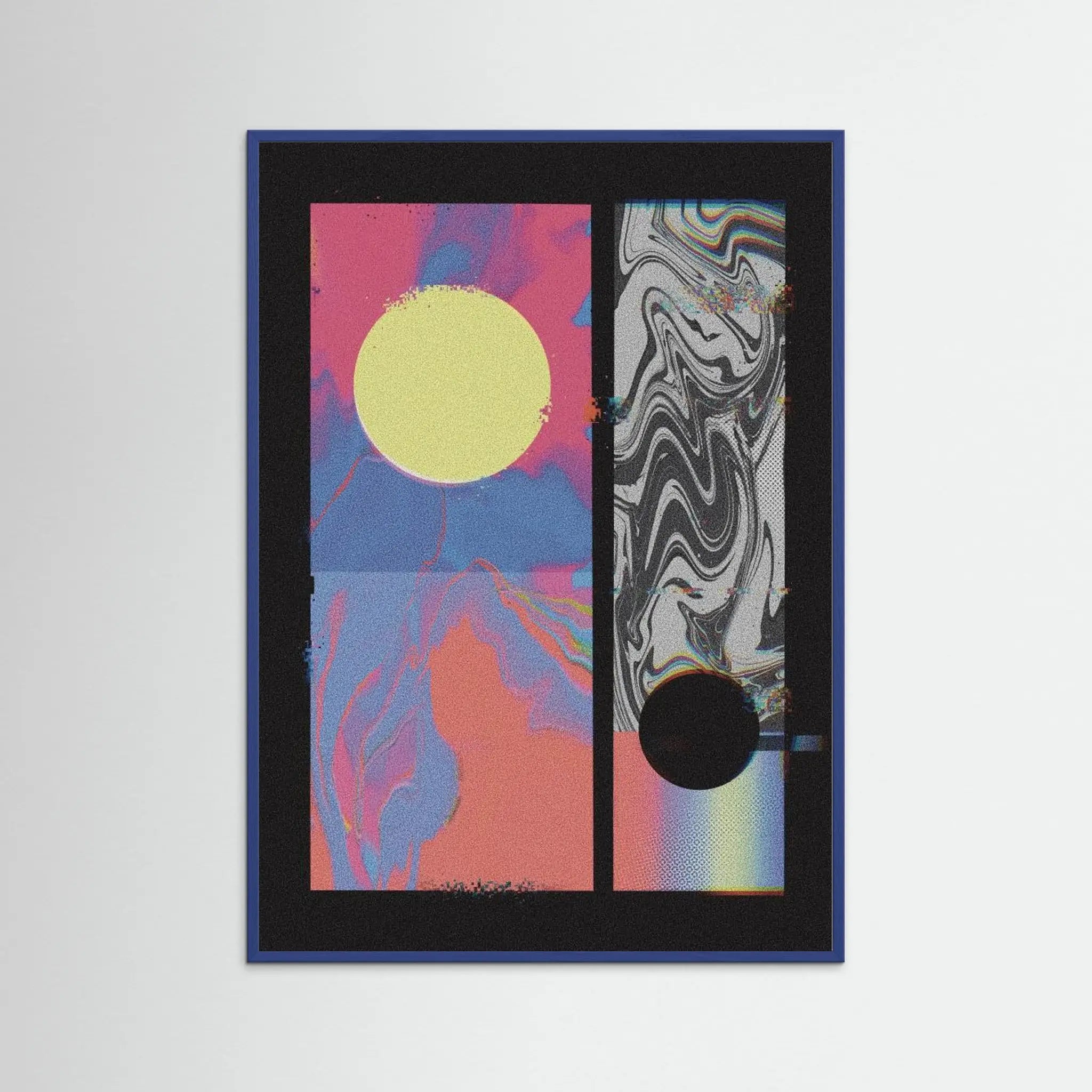 Poster-PIXEL SUNSET- Amy Louise Baker- TADAM!-affiche-art-print- 21 x 29 cm / 8 x 11″ (A4) / No Frame-21 x 29 cm / 8 x 11″ (A4) / Black Wood-21 x 29 cm / 8 x 11″ (A4) / Blue Wood-21 x 29 cm / 8 x 11″ (A4) / Grey Wood-21 x 29 cm / 8 x 11″ (A4) / Green Wood