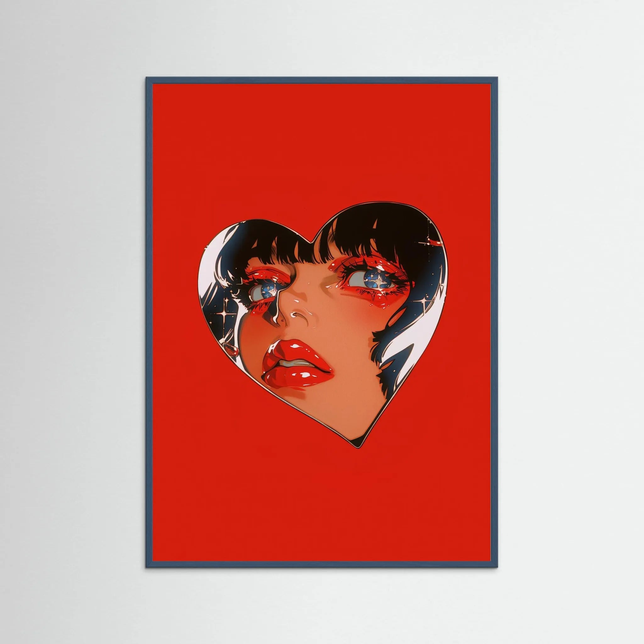 Poster-RED HEART- Alex Parnassus- TADAM!-affiche-art-print- 21 x 29 cm / 8 x 11″ (A4) / No Frame-21 x 29 cm / 8 x 11″ (A4) / Black Wood-21 x 29 cm / 8 x 11″ (A4) / Blue Wood-21 x 29 cm / 8 x 11″ (A4) / Grey Wood-21 x 29 cm / 8 x 11″ (A4) / Green Wood
